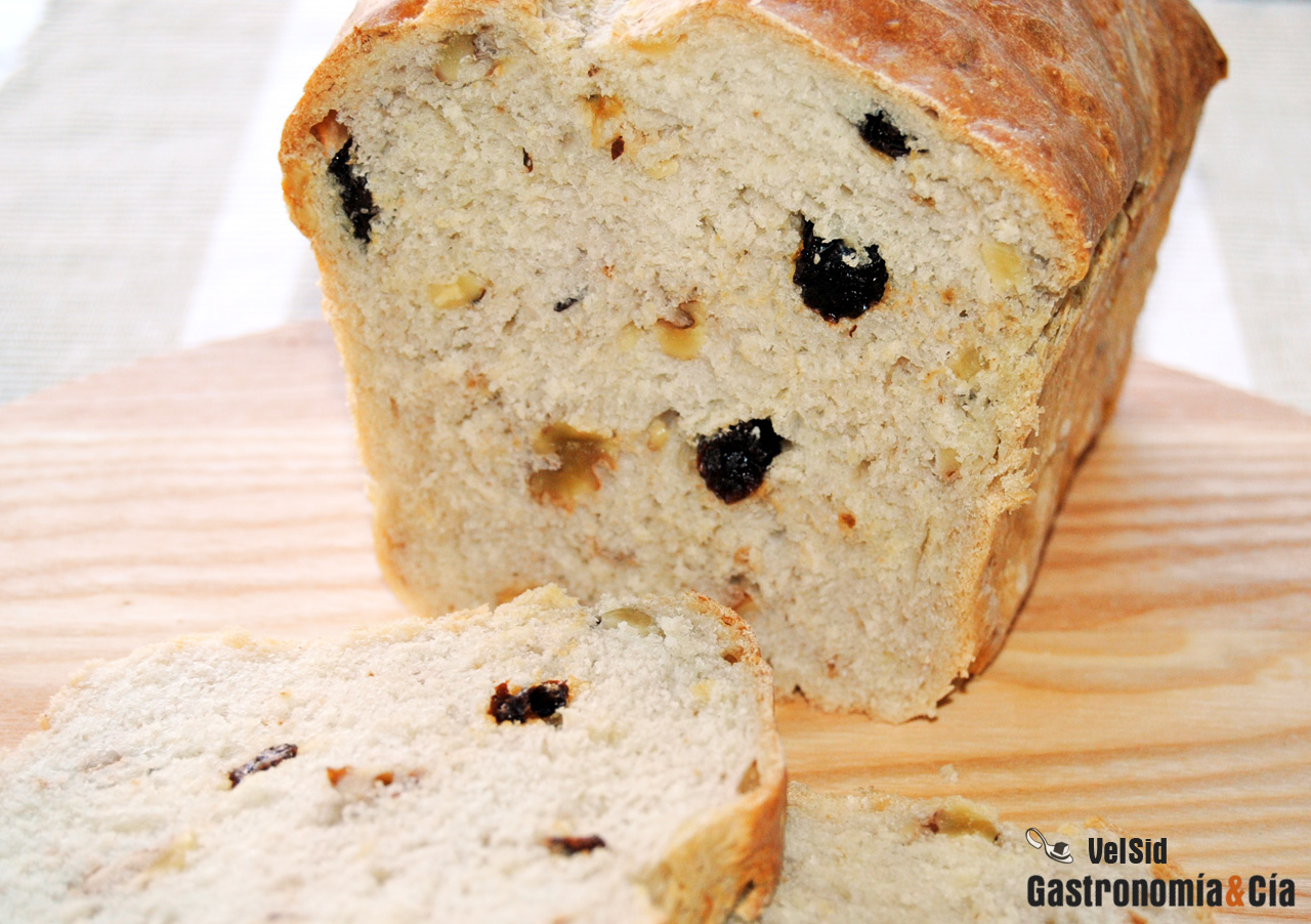 Receta de pan de molde con frutos secos