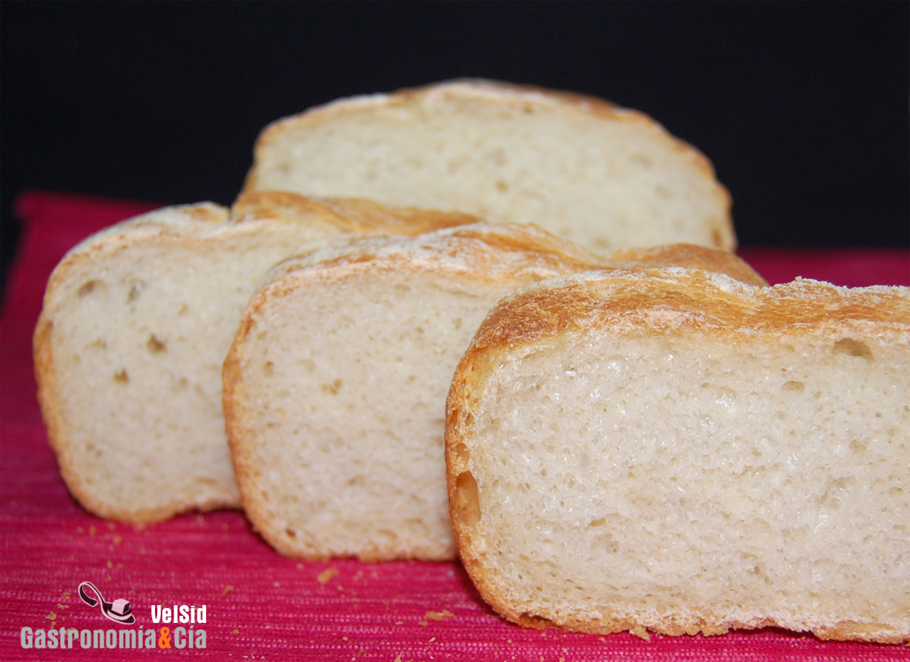 Pan de molde de panadería