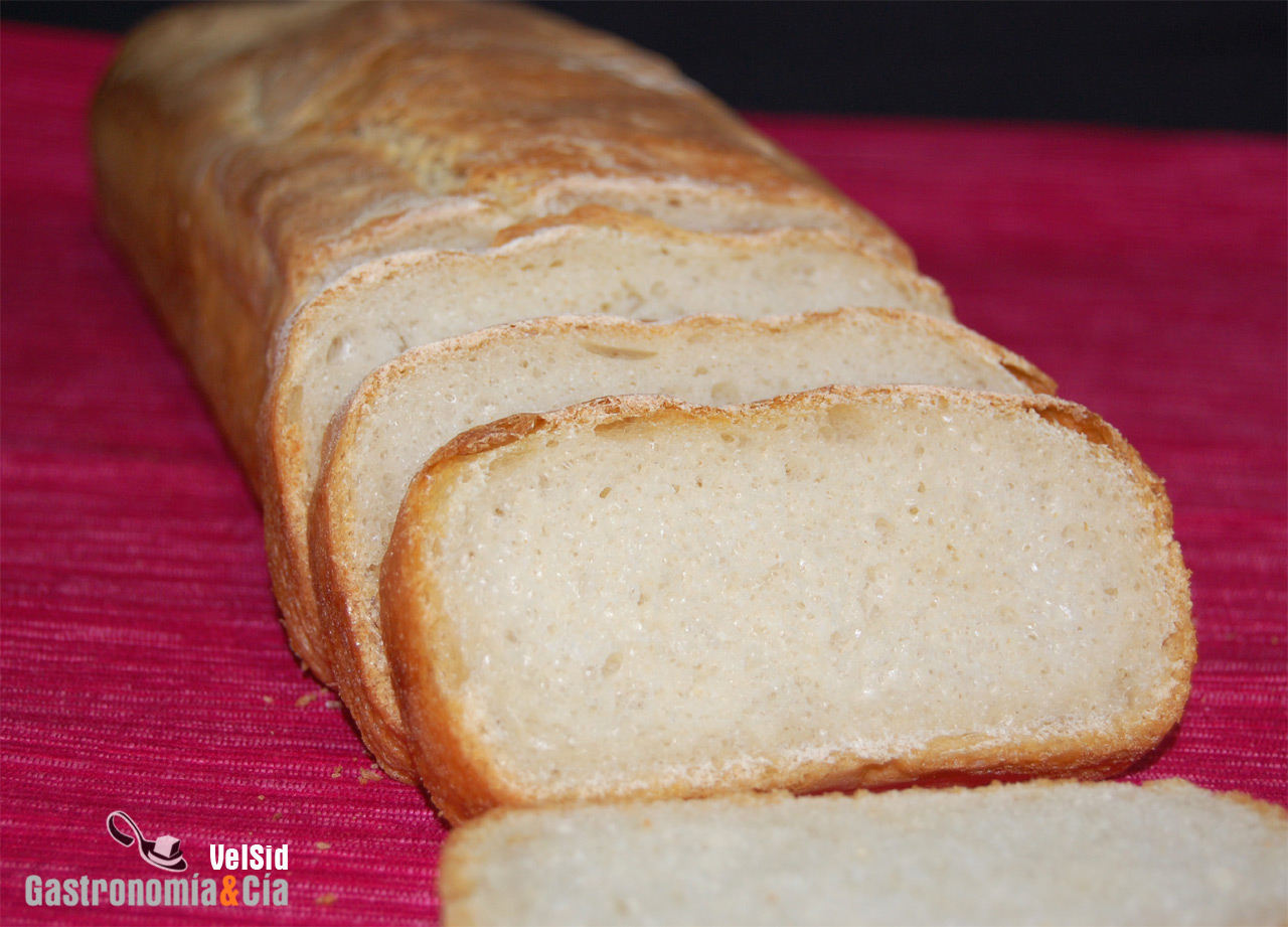 Pan de molde de panadería