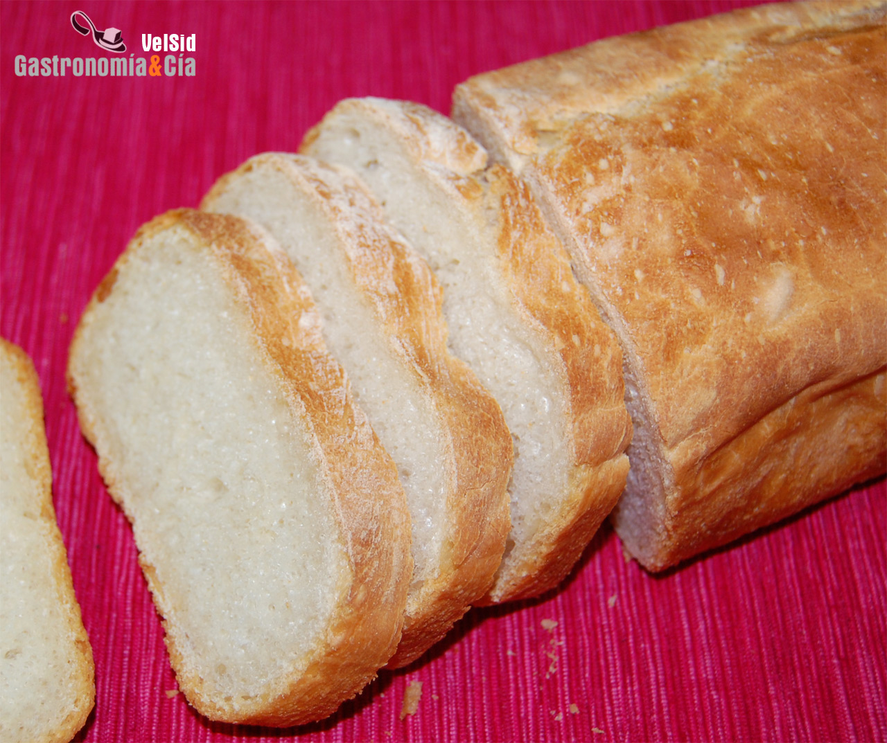 Pan de molde de panadería