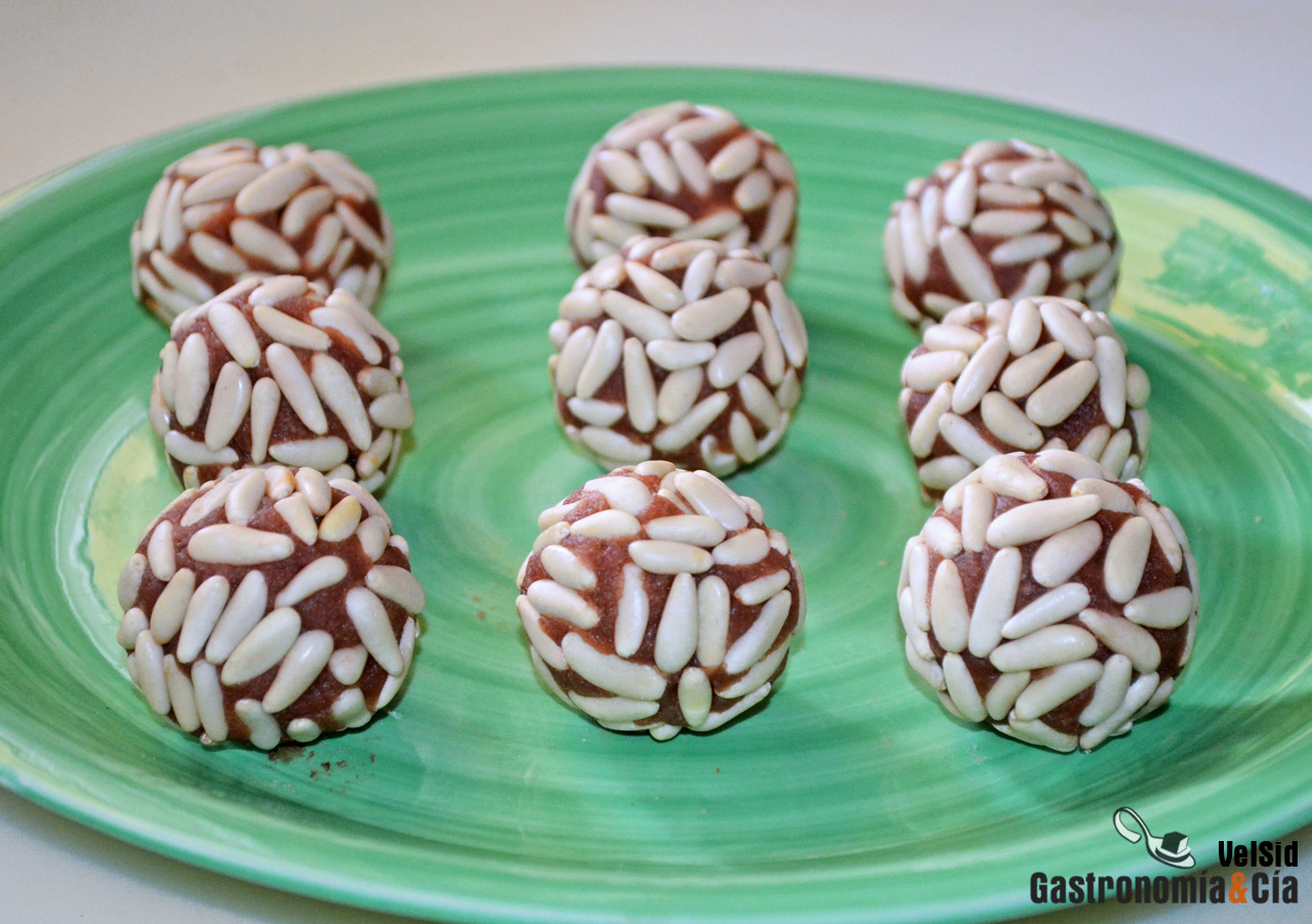 Receta de panellets de piñones sin azúcar