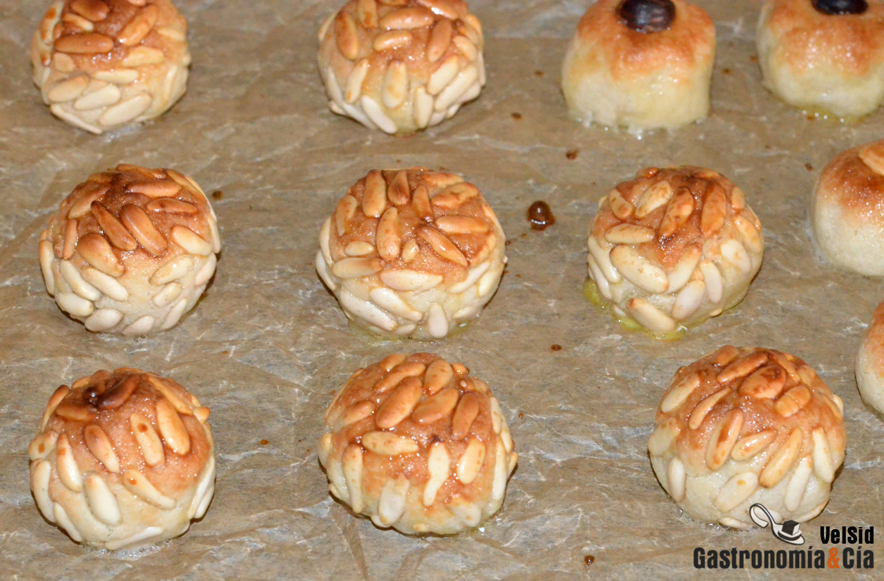 Receta de panellets de piñones bajos en azúcar