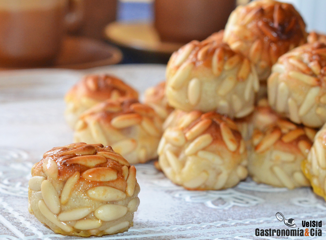 Receta de panellets de piñones bajos en azúcar