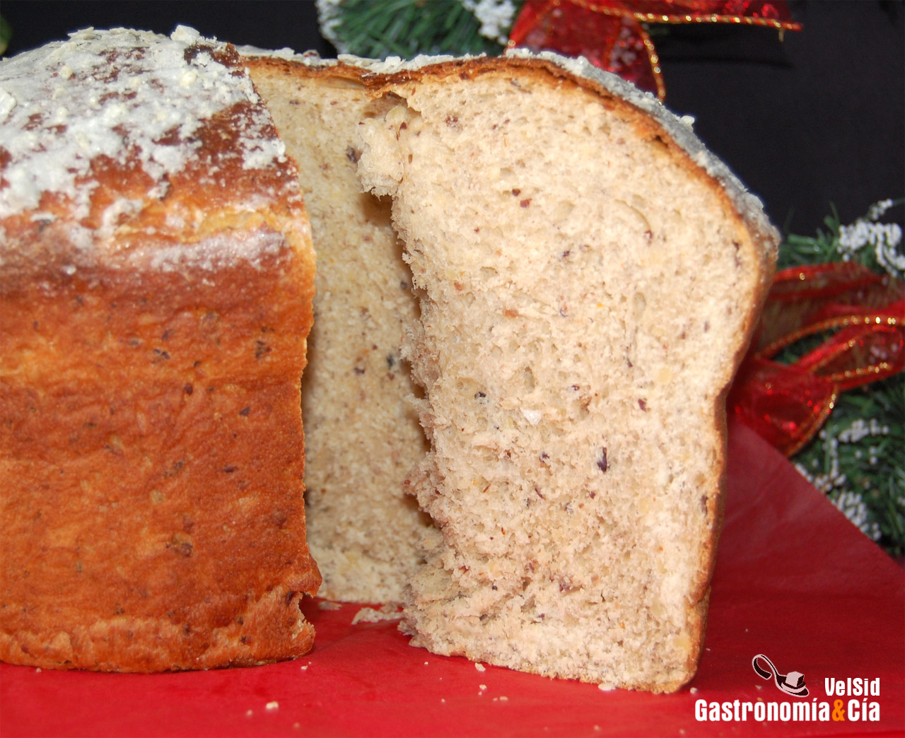 Panettone de frutos secos