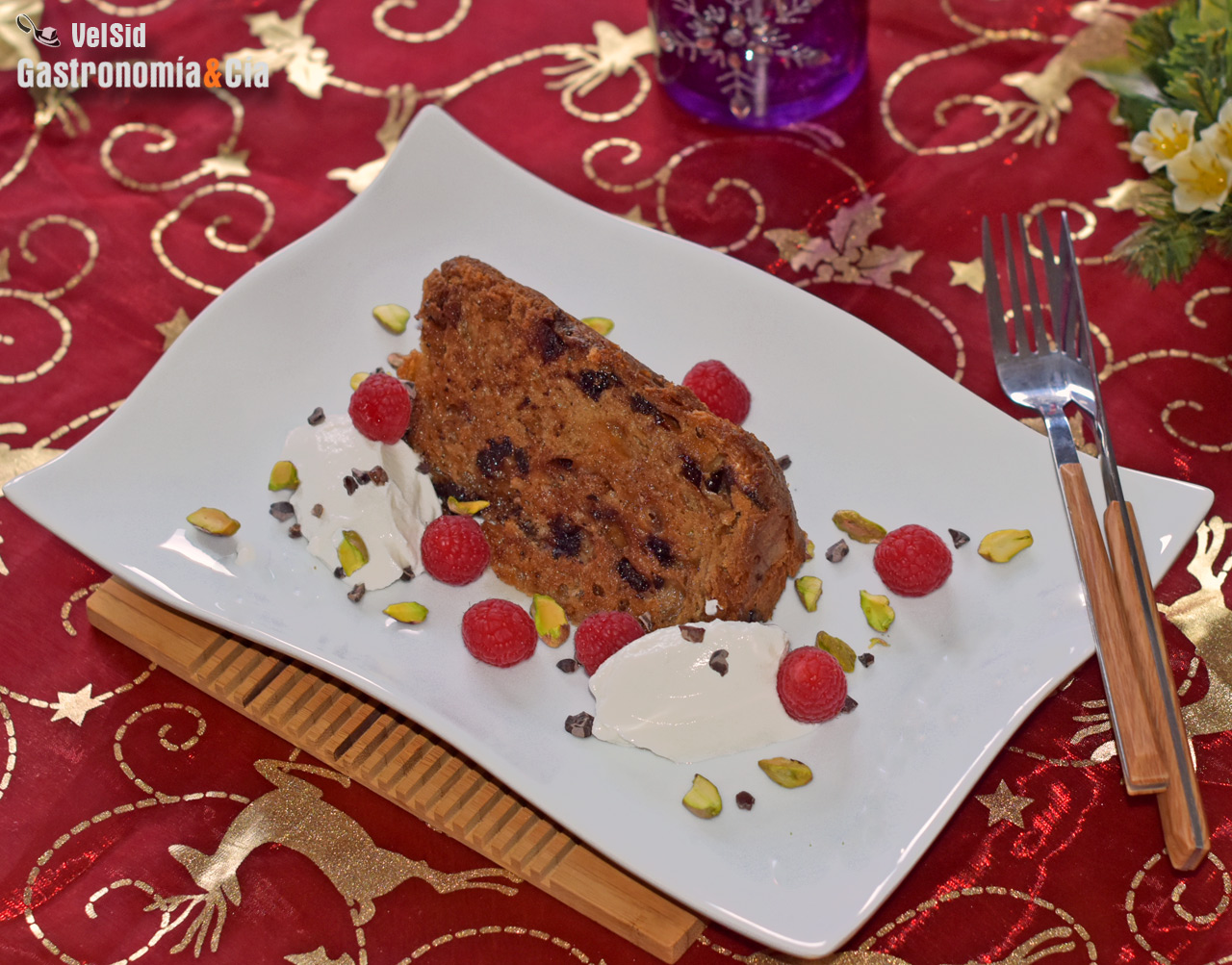 Panettone a la plancha con yogur
