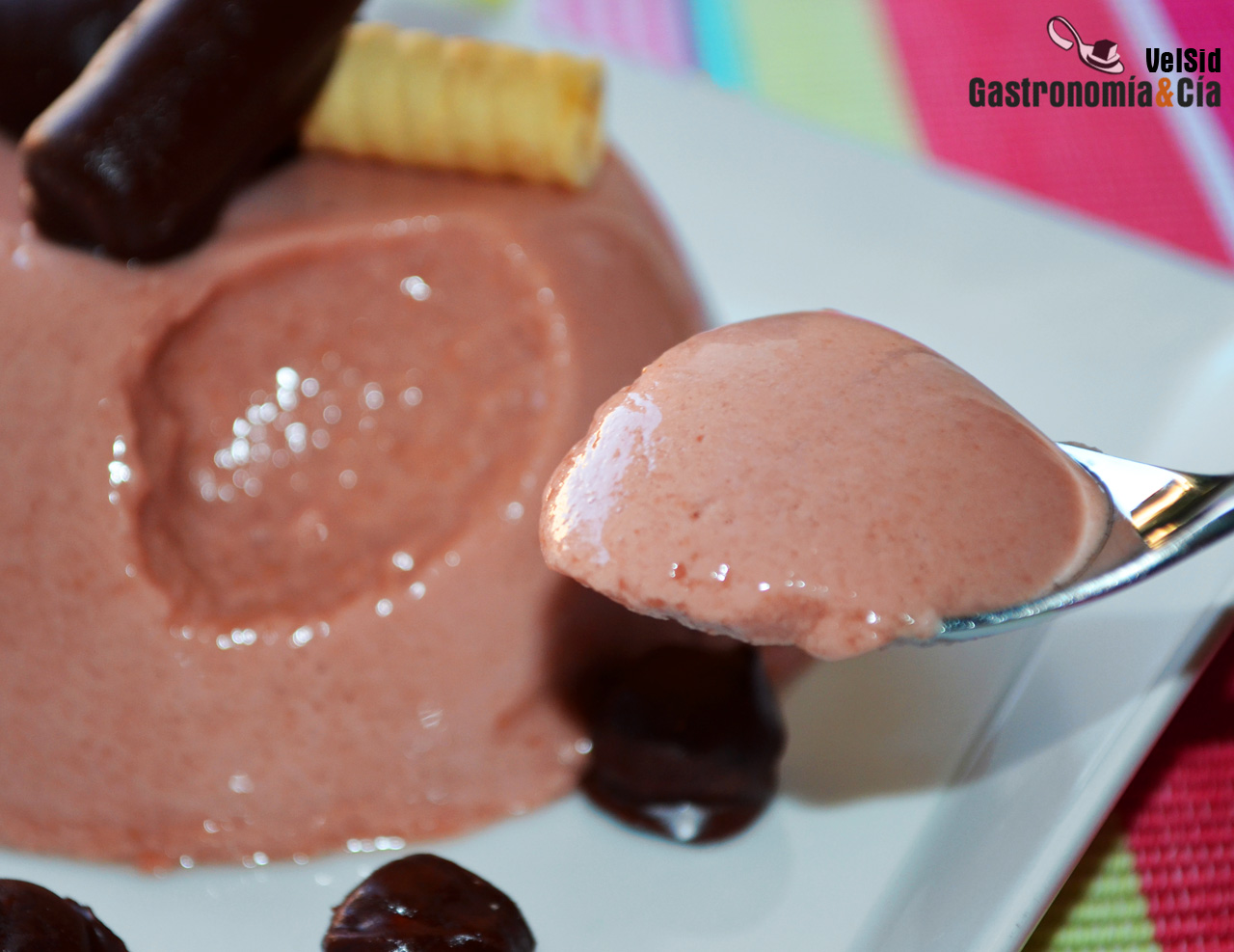 Panna cotta de cerezas