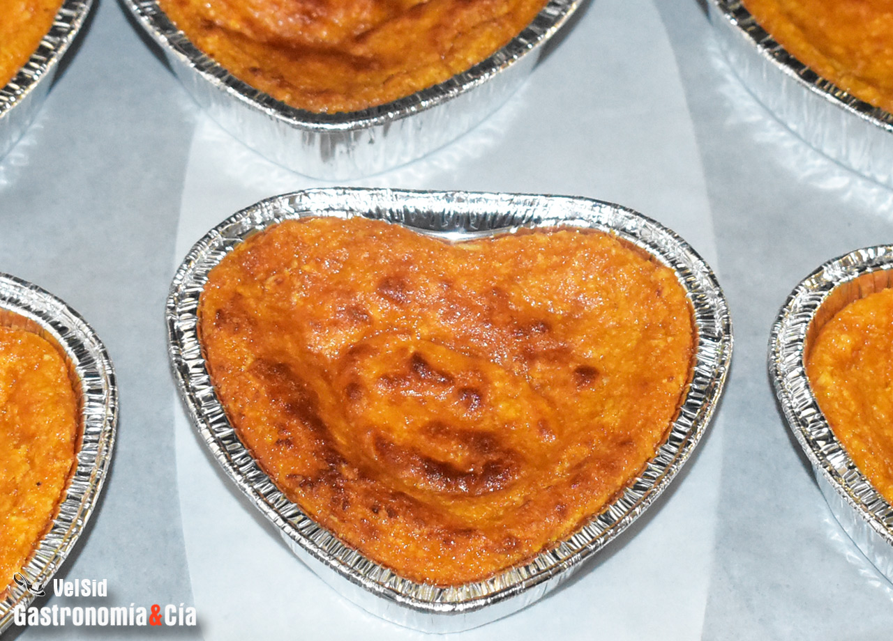 Pastelitos cremosos de boniato y coco