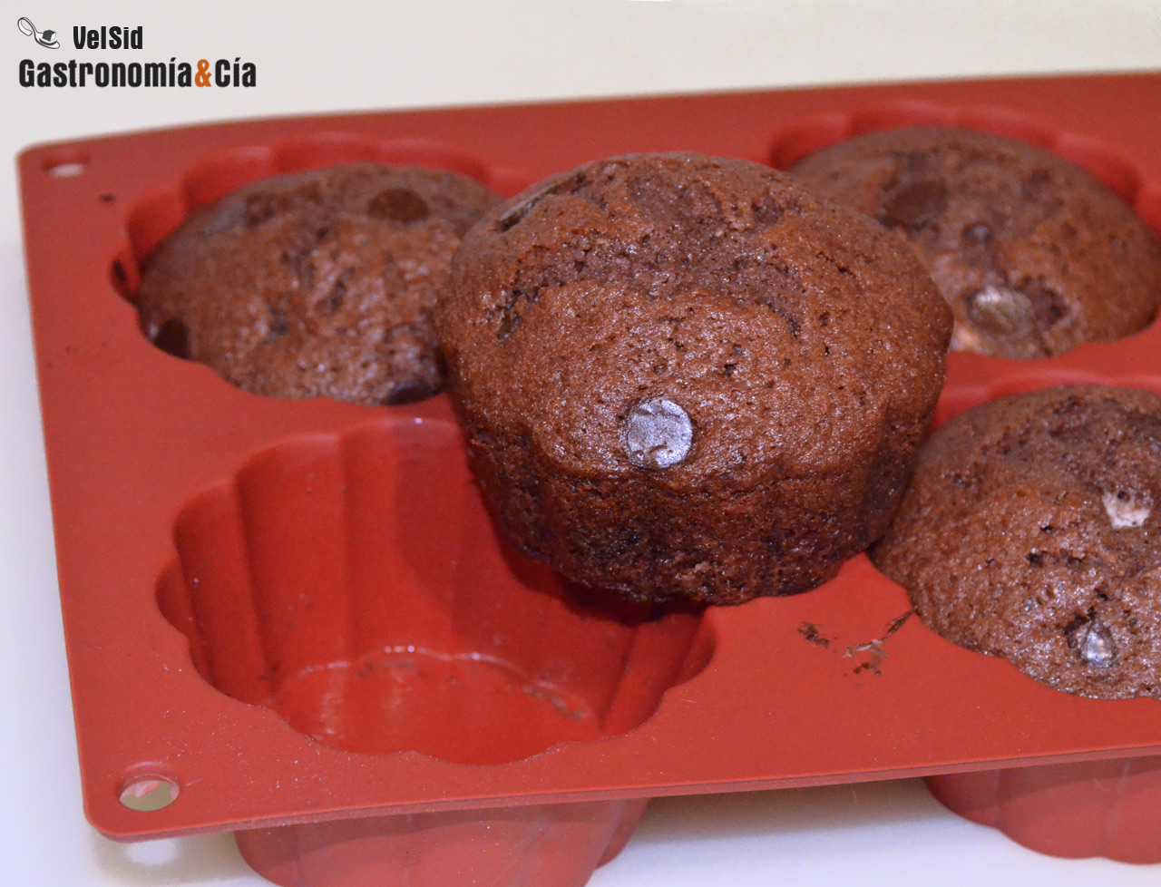 Pastelitos doble chocolate