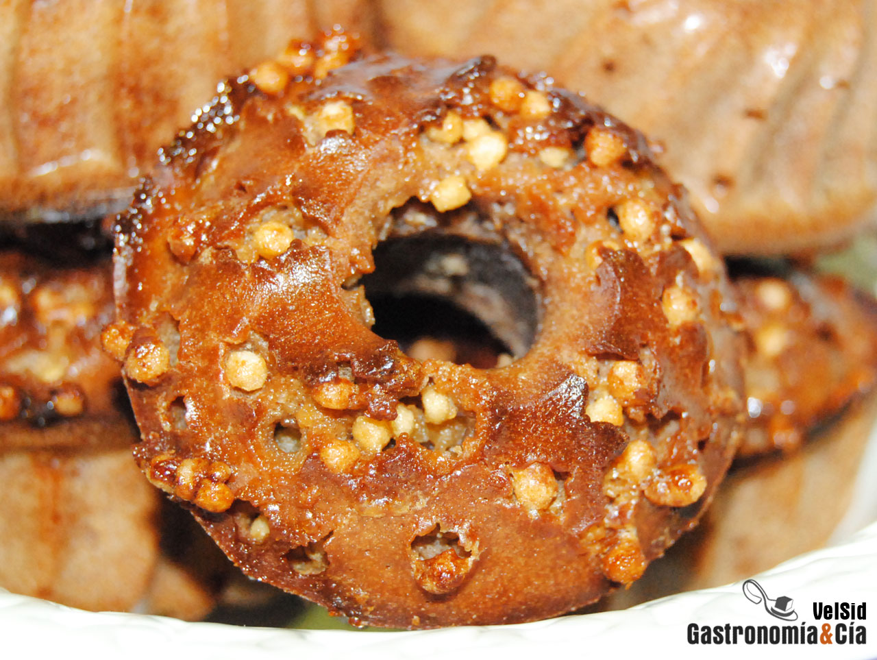 Pastelitos de chocolate con arroz inflado