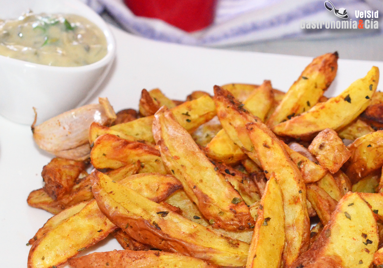 Patatas gajo con especias en freidora de aire