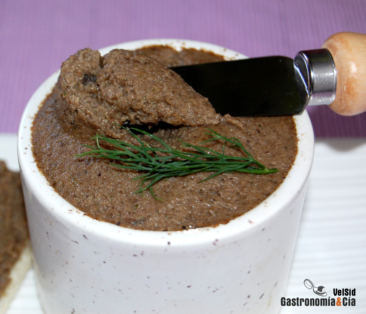 Paté de champiñones al Oporto