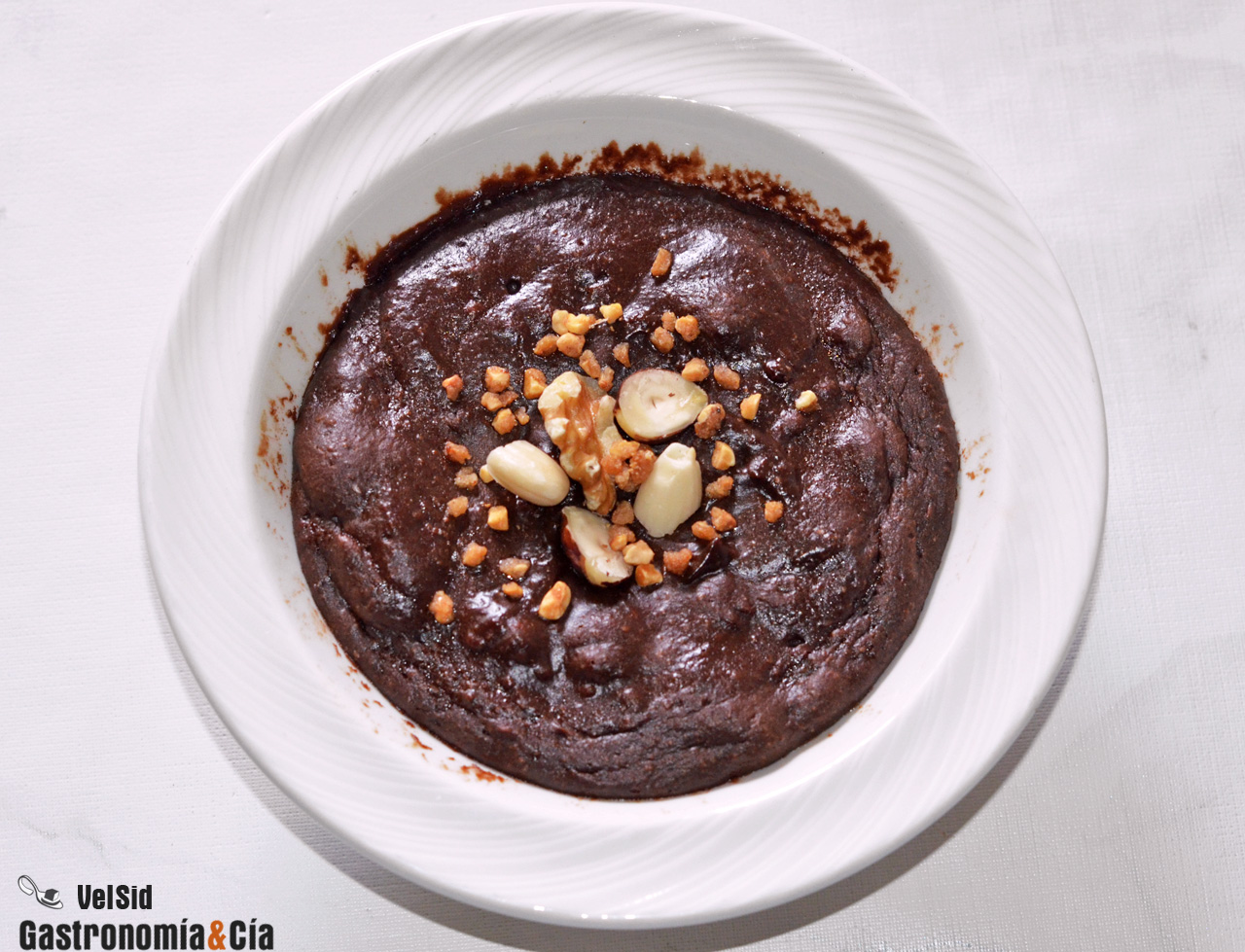 Brownie de chocolate y cacahuete