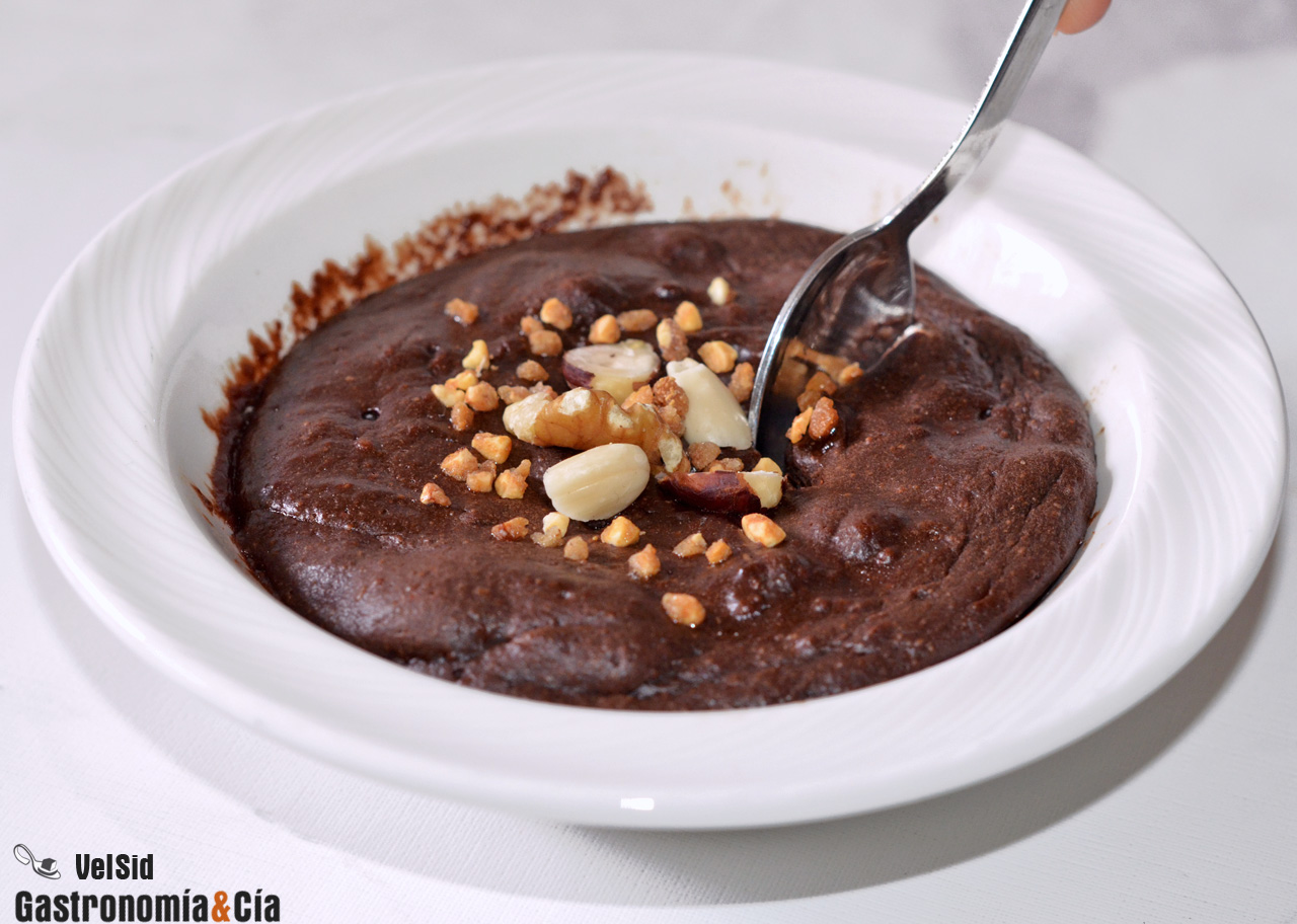 Brownie de chocolate y cacahuete