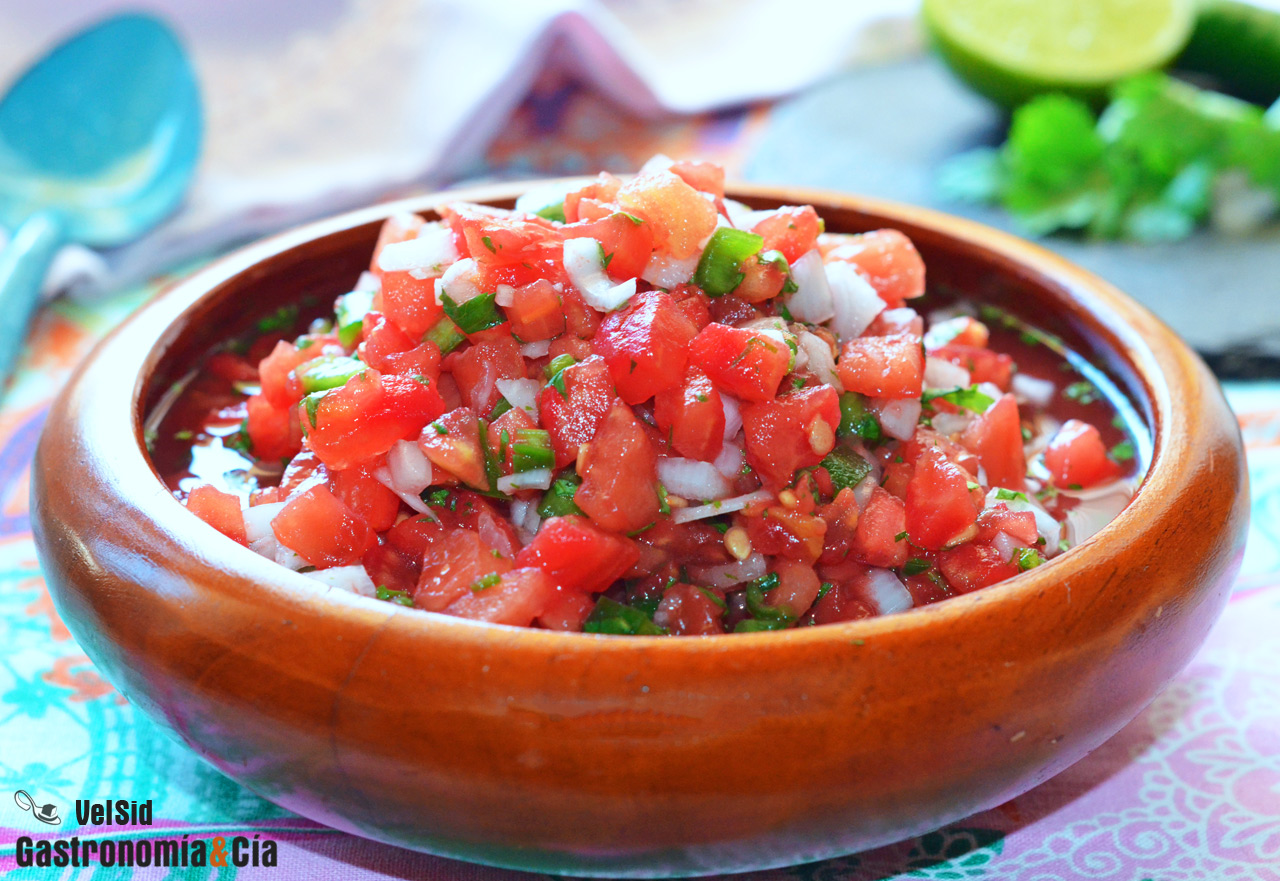 Pico de gallo, receta tradicional