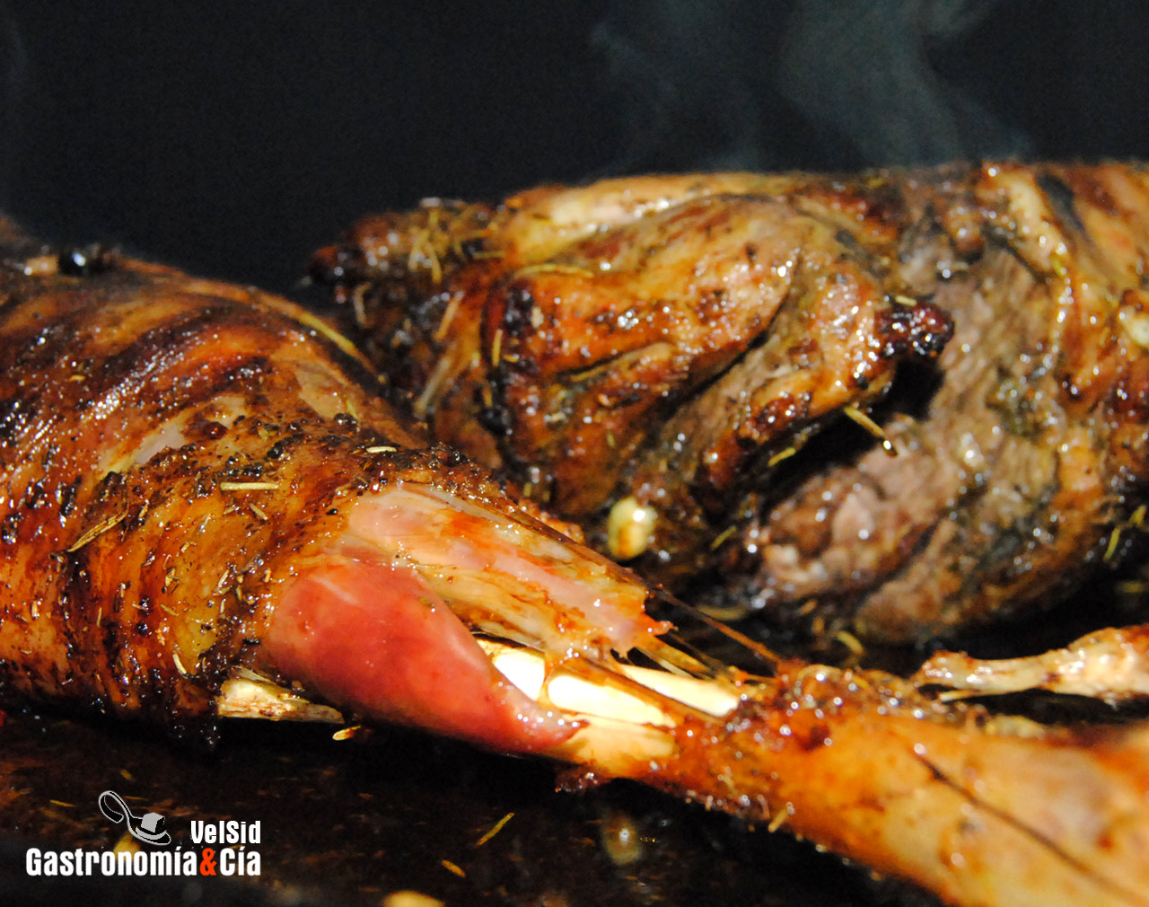 Cordero asado al horno