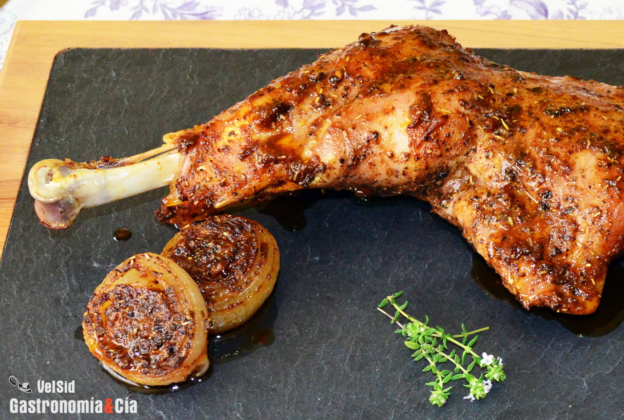 Pierna de pavo al horno con hierbas provenzales