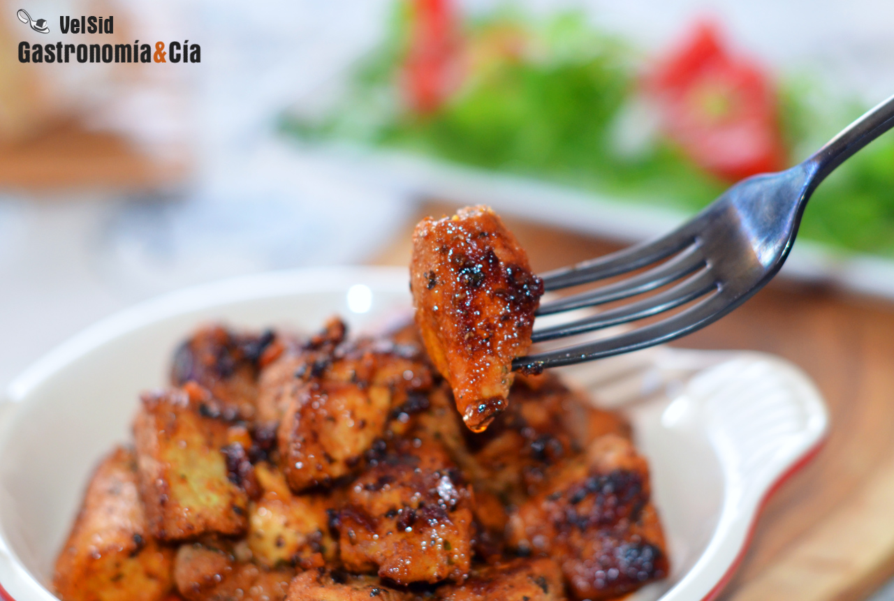 Cómo hacer pinchos de cerdo en adobo, receta muy fácil 