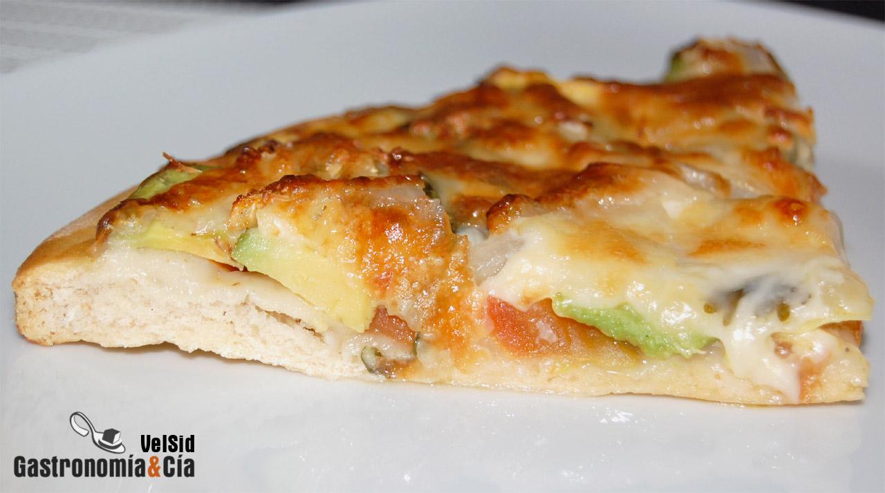Pizza de aguacate