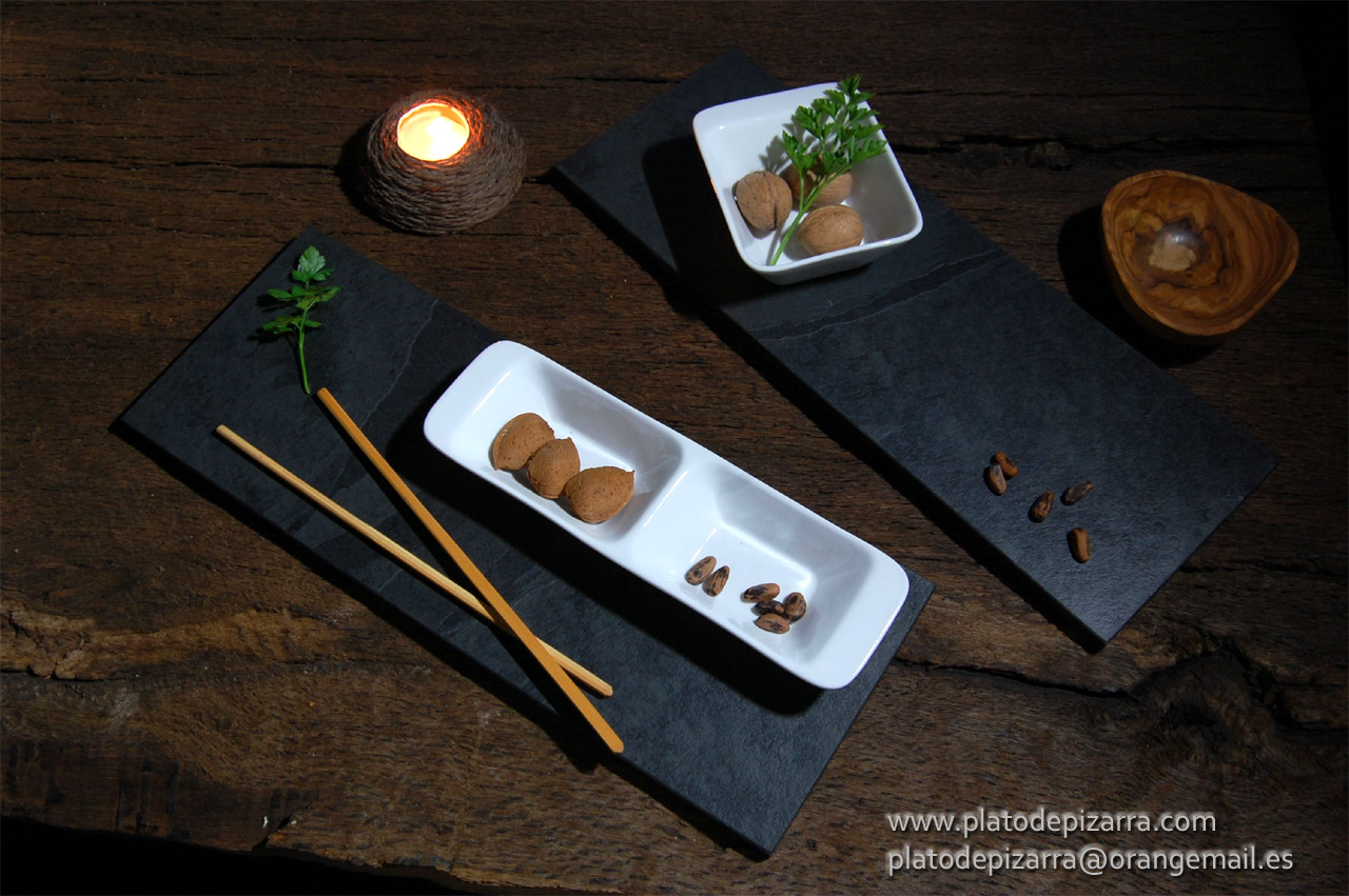 Platos de pizarra