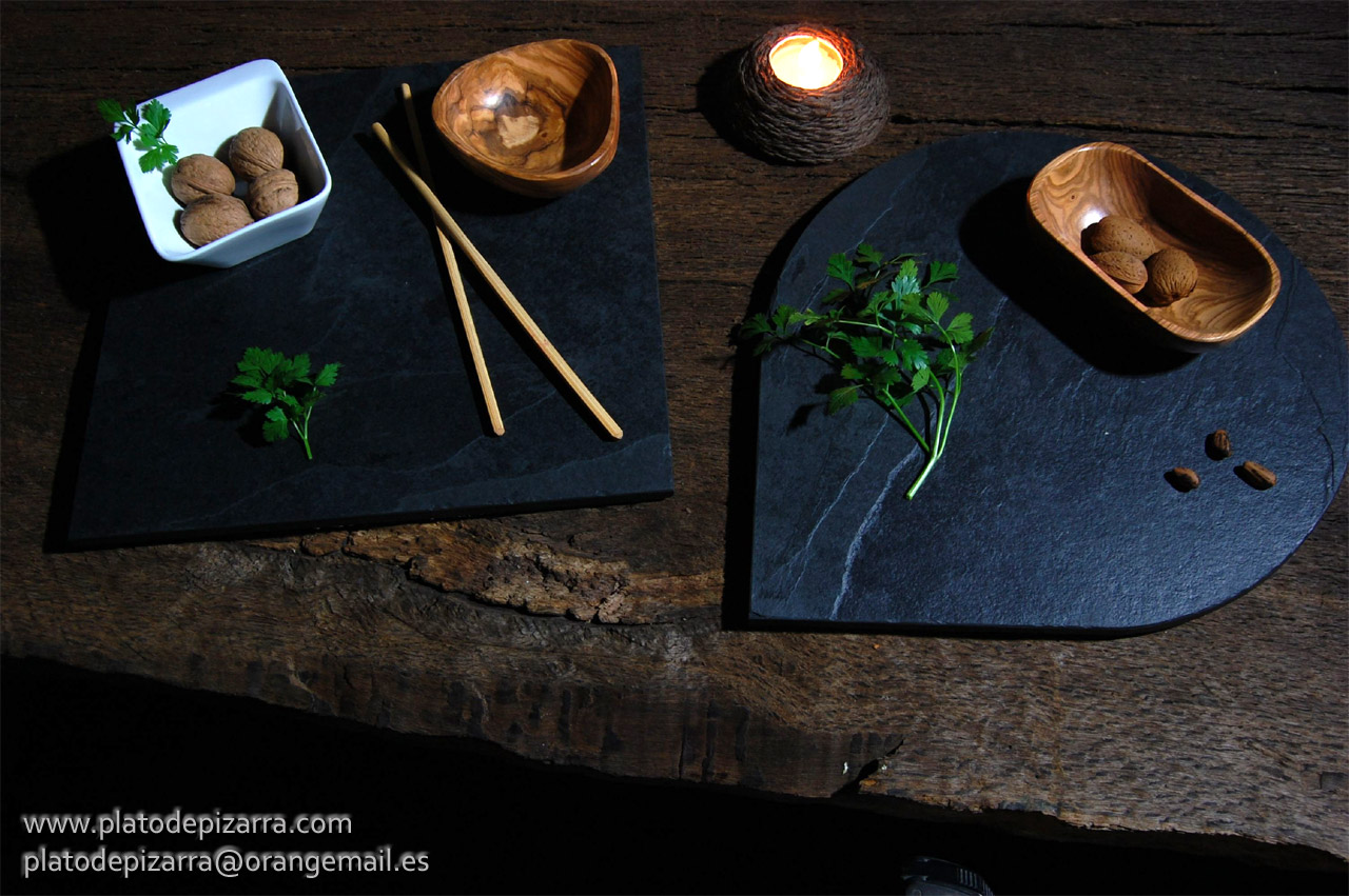 Platos de pizarra