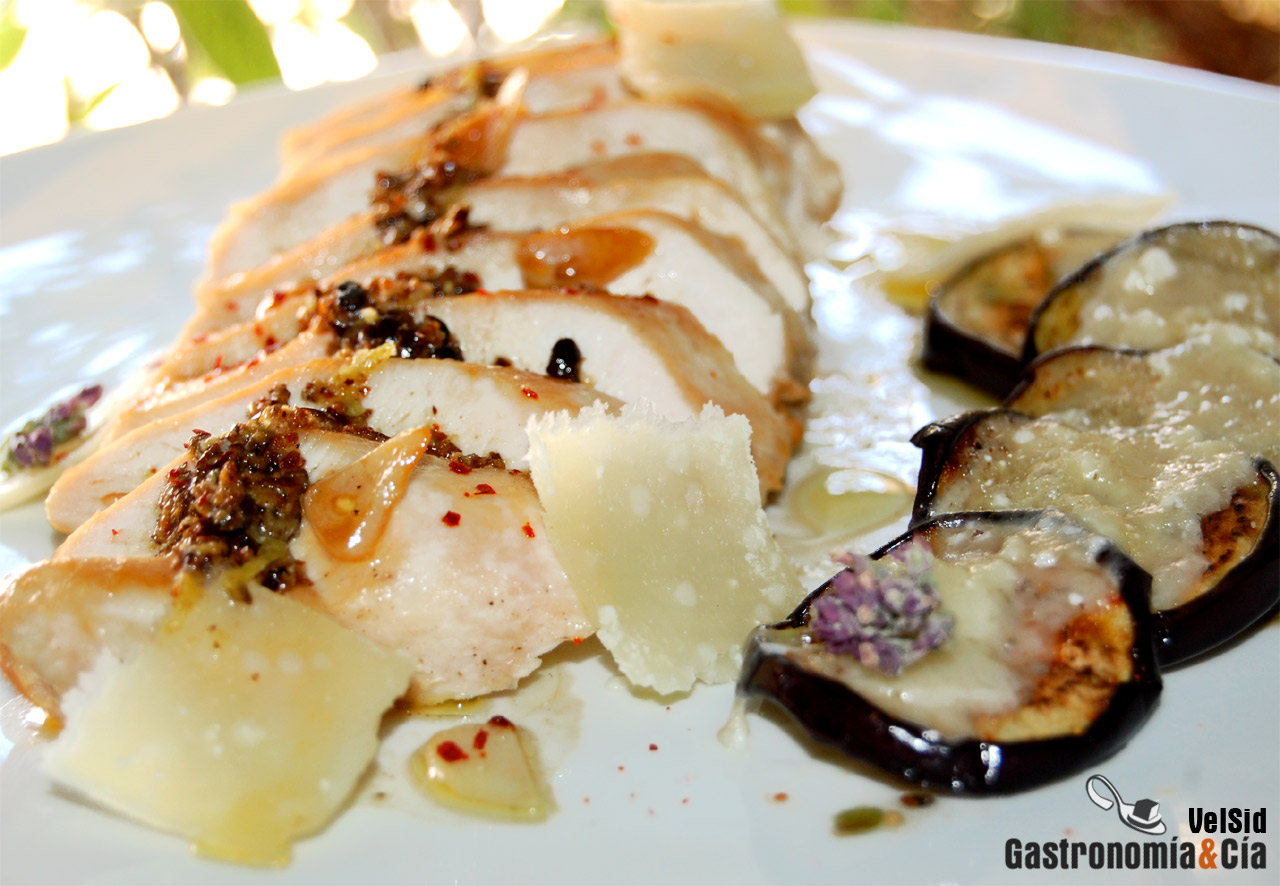 Pollo con lima y enebro