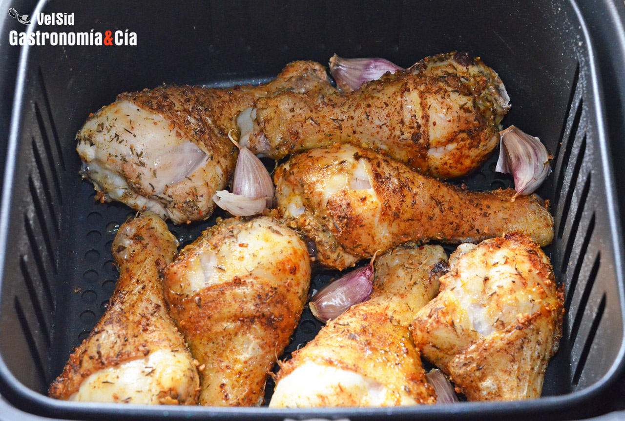 Muslos de pollo especiado con comino y pimentón