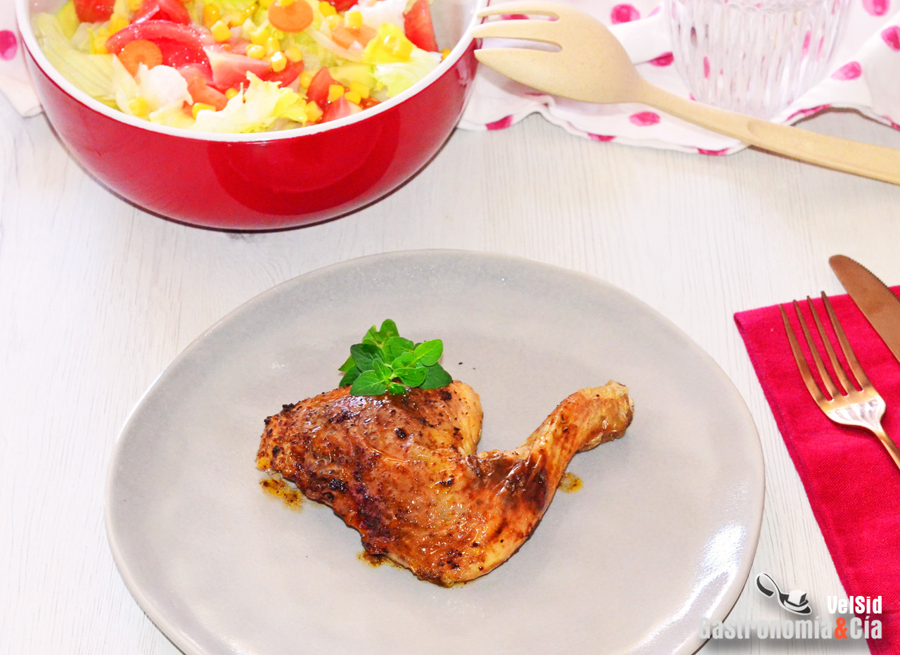 Pollo churrasco o mariposa en freidora de aire 