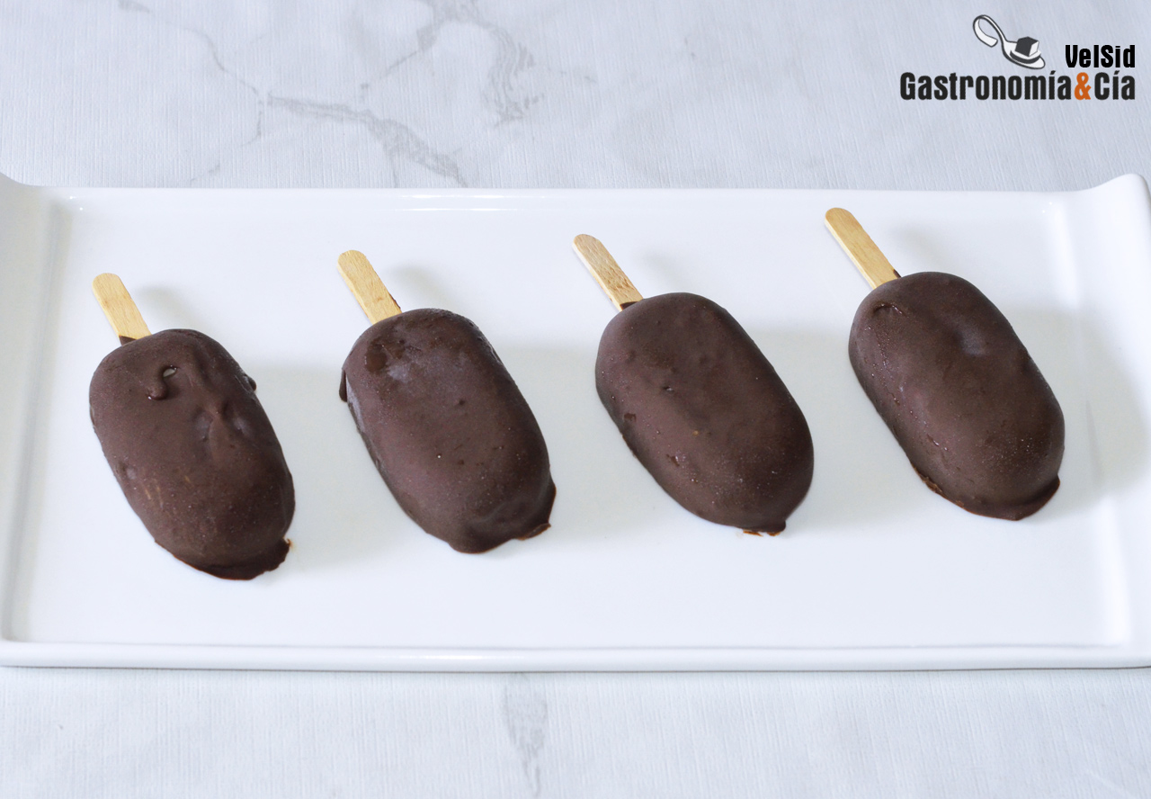 Minimagnum de mascarpone y chocolate