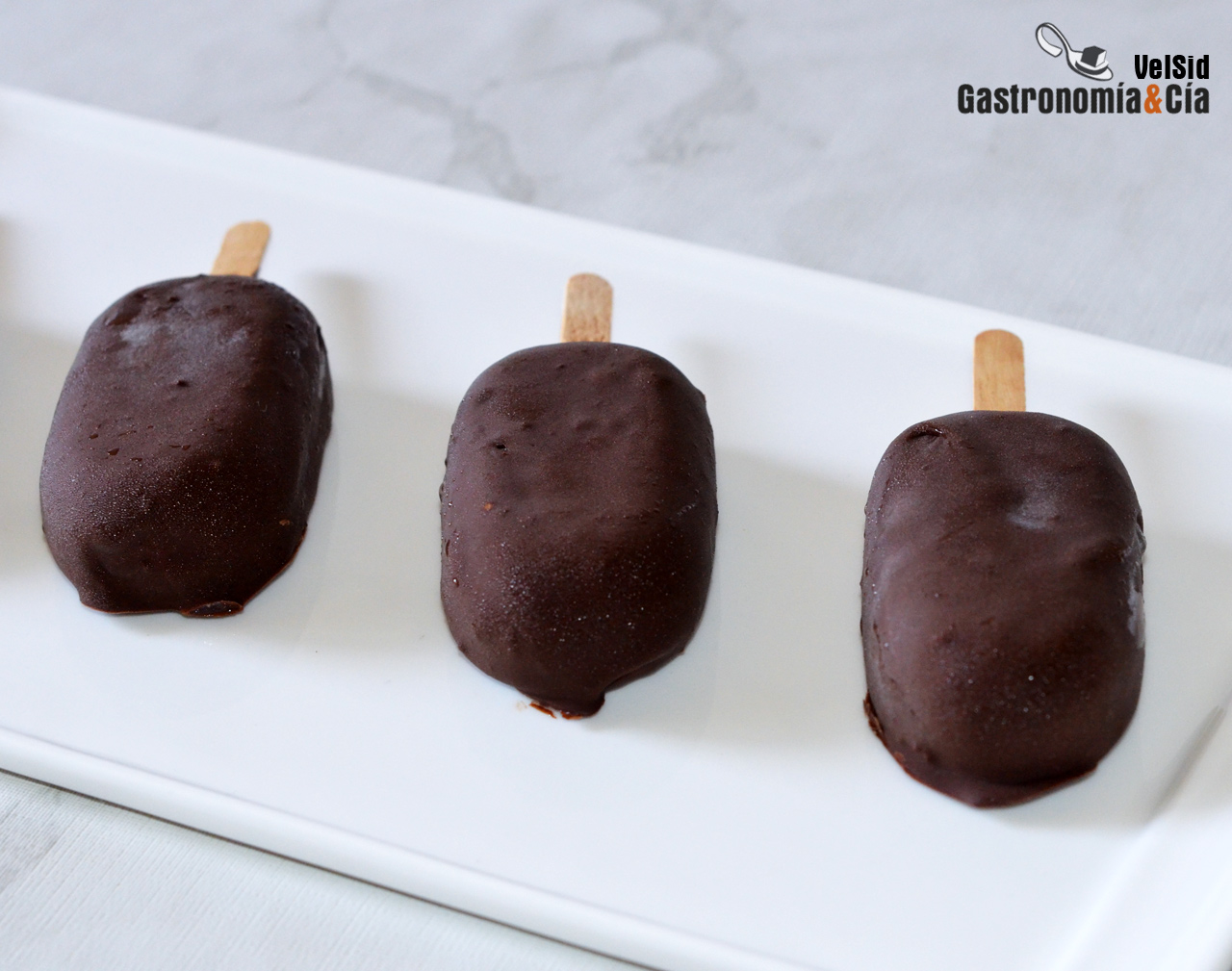 Minimagnum de mascarpone y chocolate