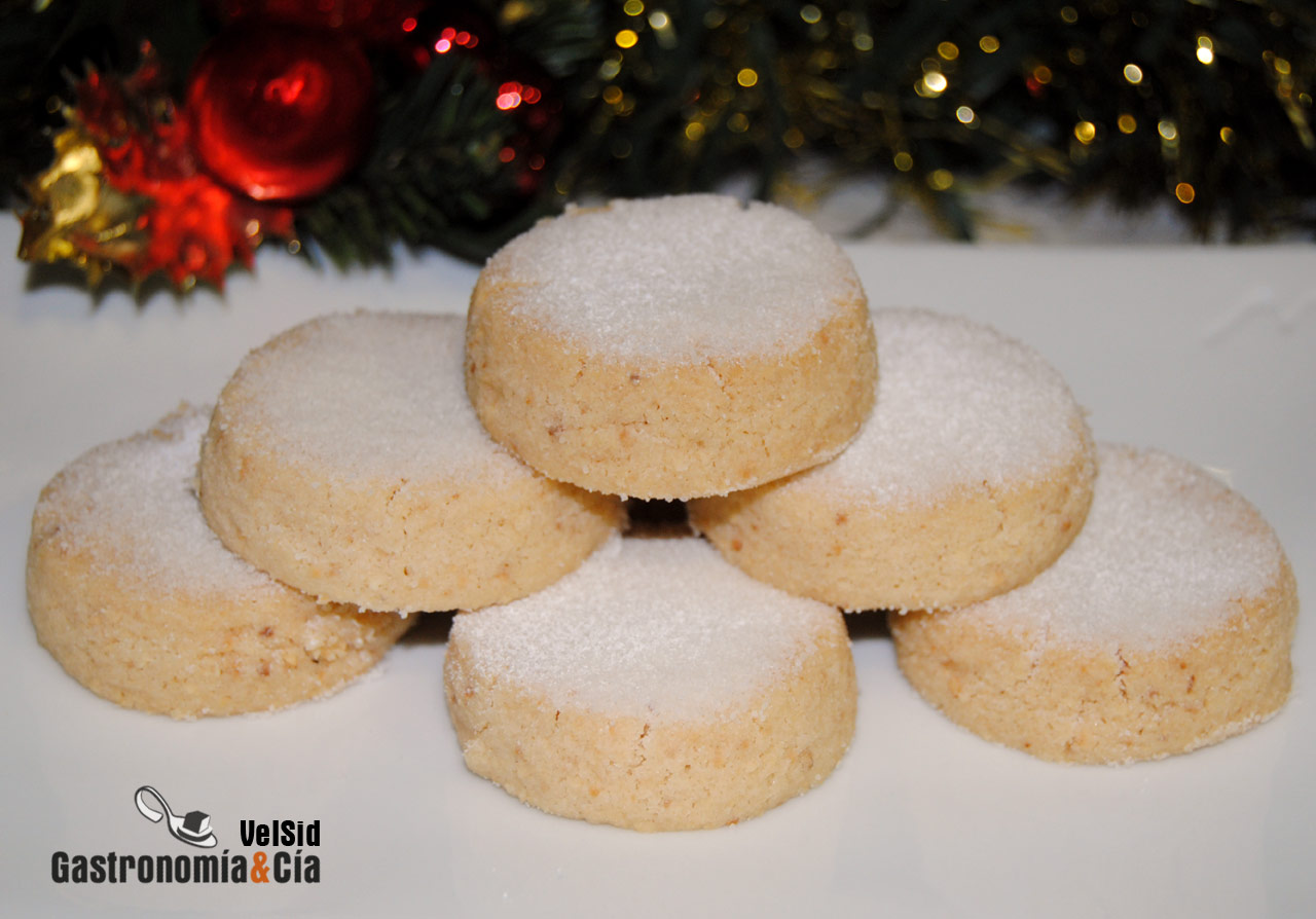 Receta de Polvorones de avellana