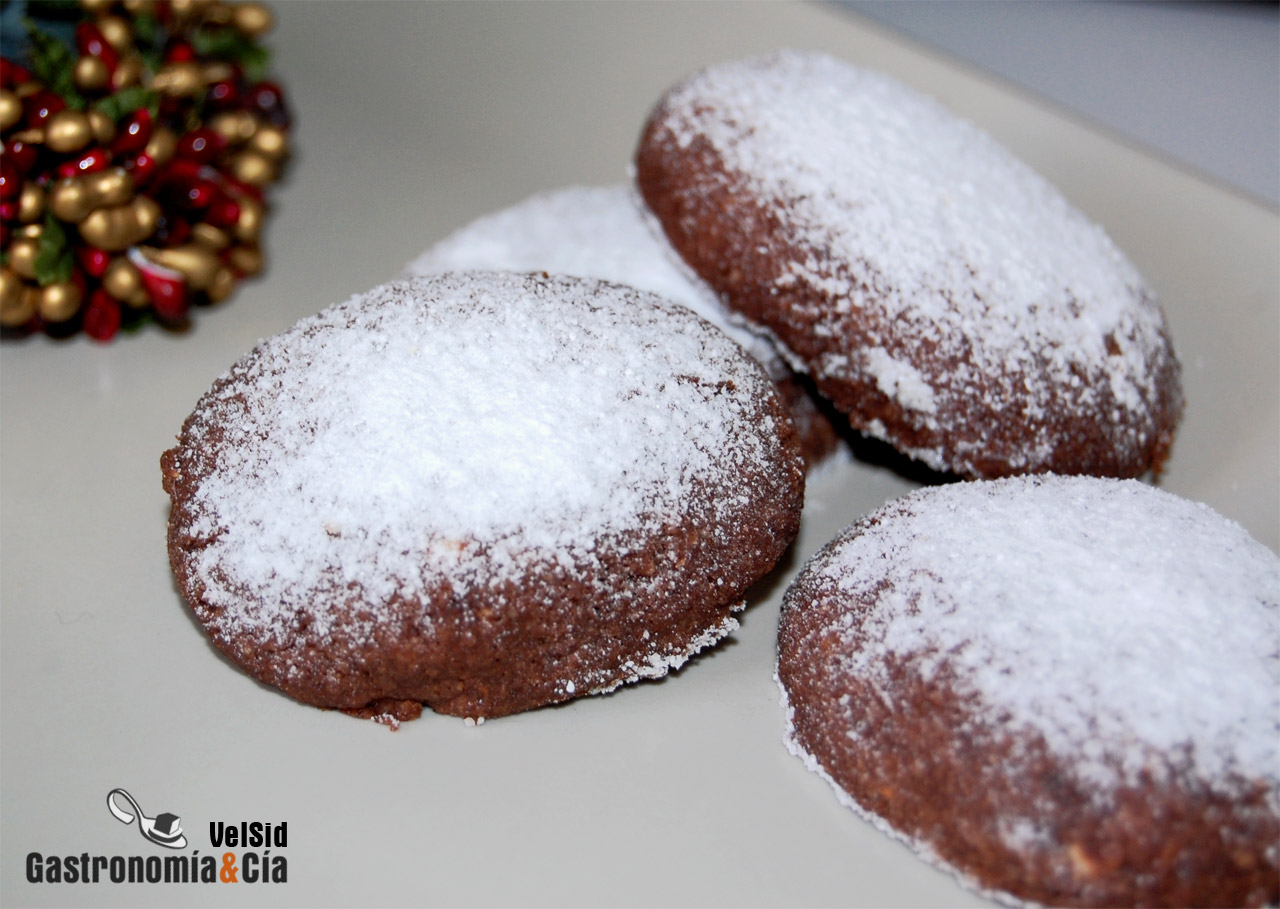 Polvorones de chocolate