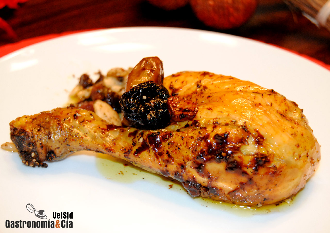 Pularda rellena al horno