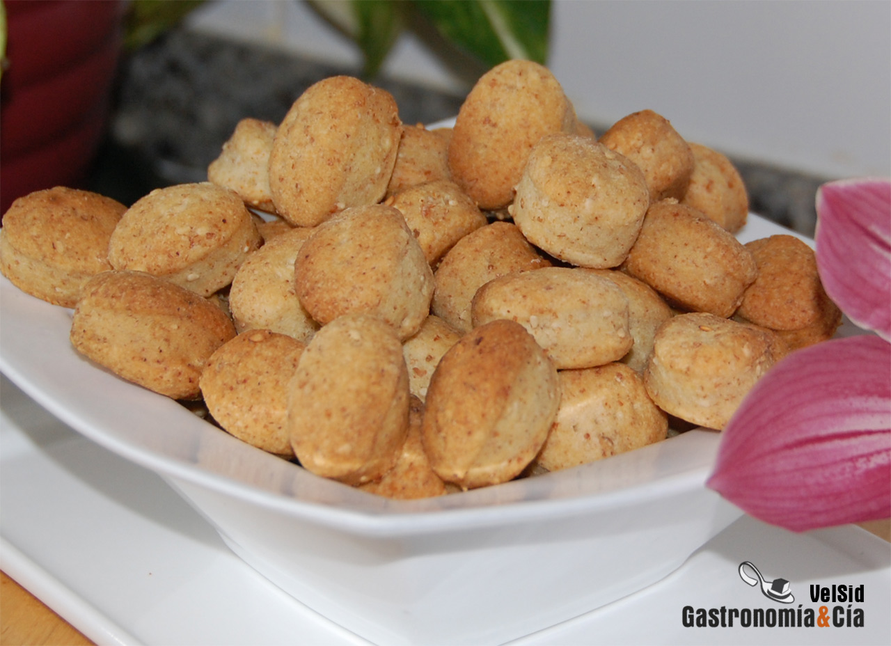 Quelitas integrales con sésamo