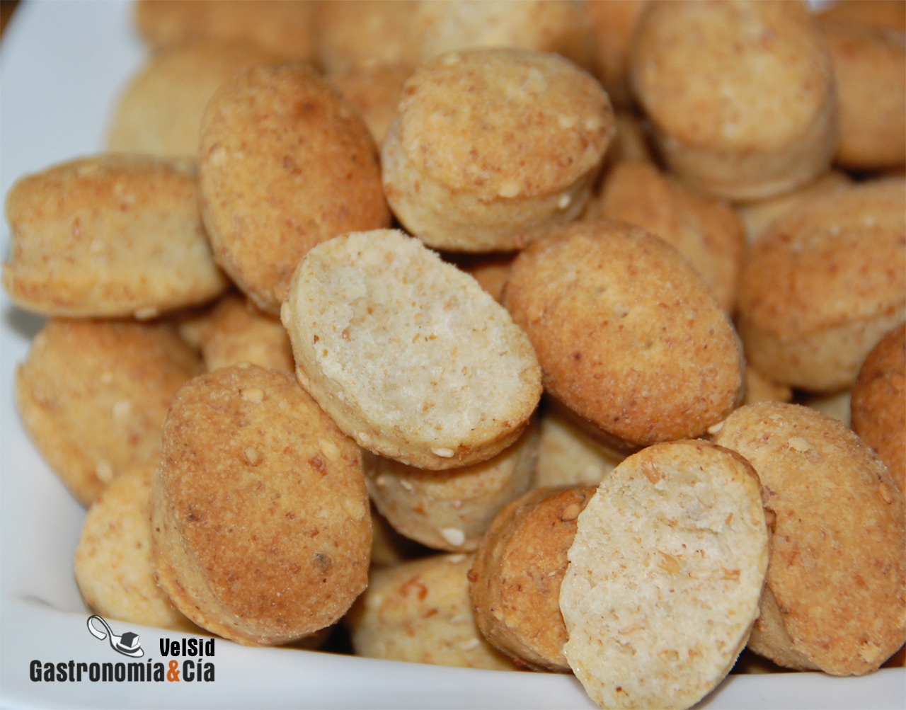 Quelitas integrales con sésamo