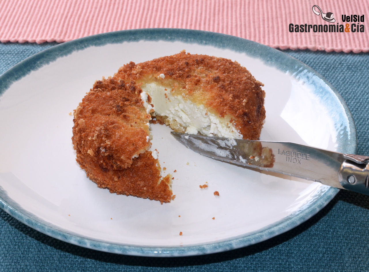 Cómo hacer queso de cabra rebozado