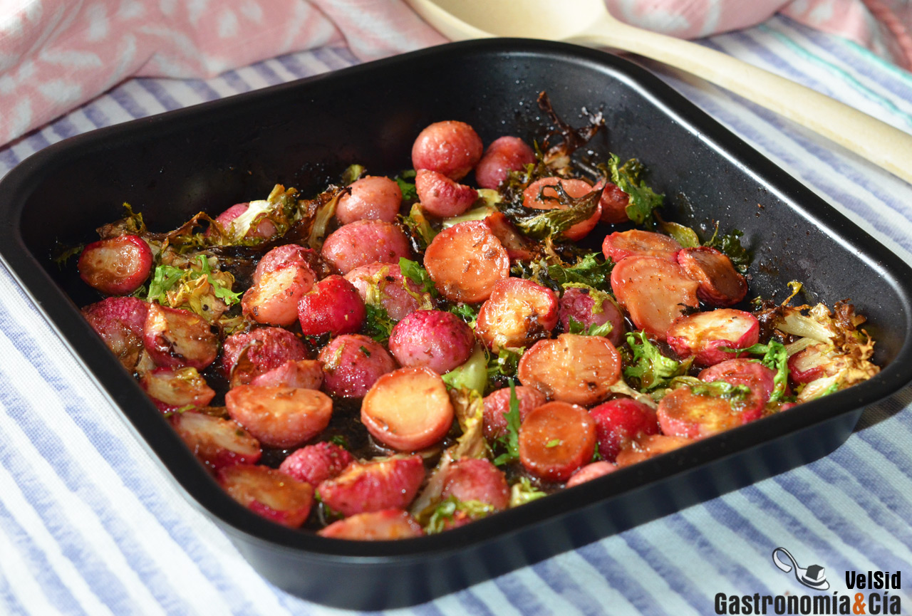 Rabanitos asados en airfryer