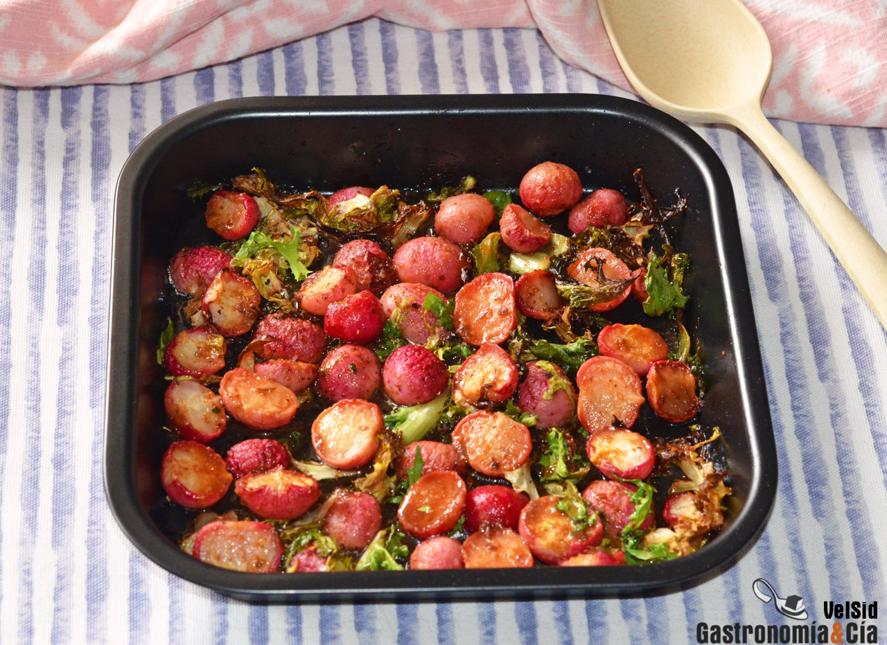 Rabanitos asados en airfryer