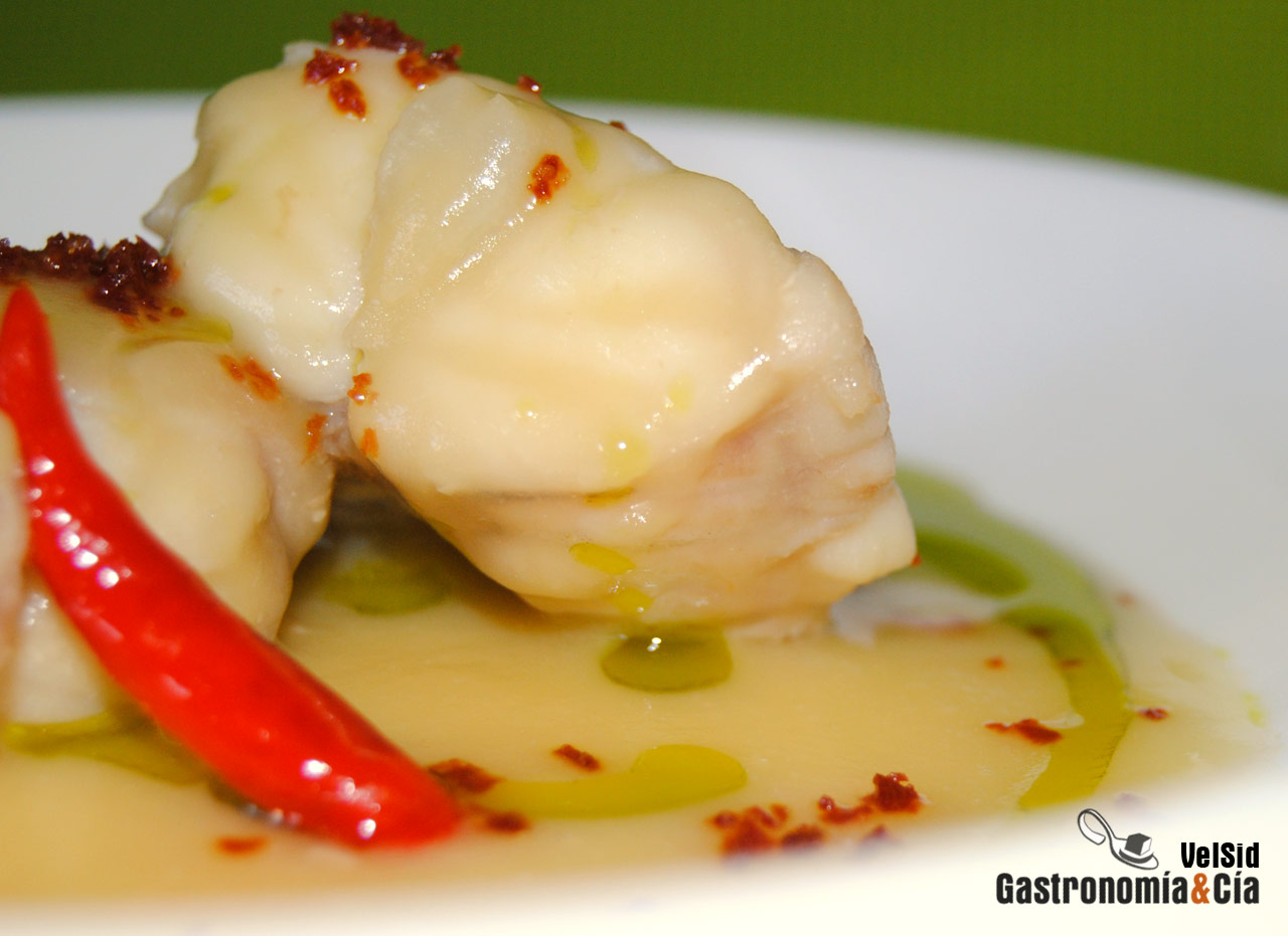 Rape con suquet blanco de patatas