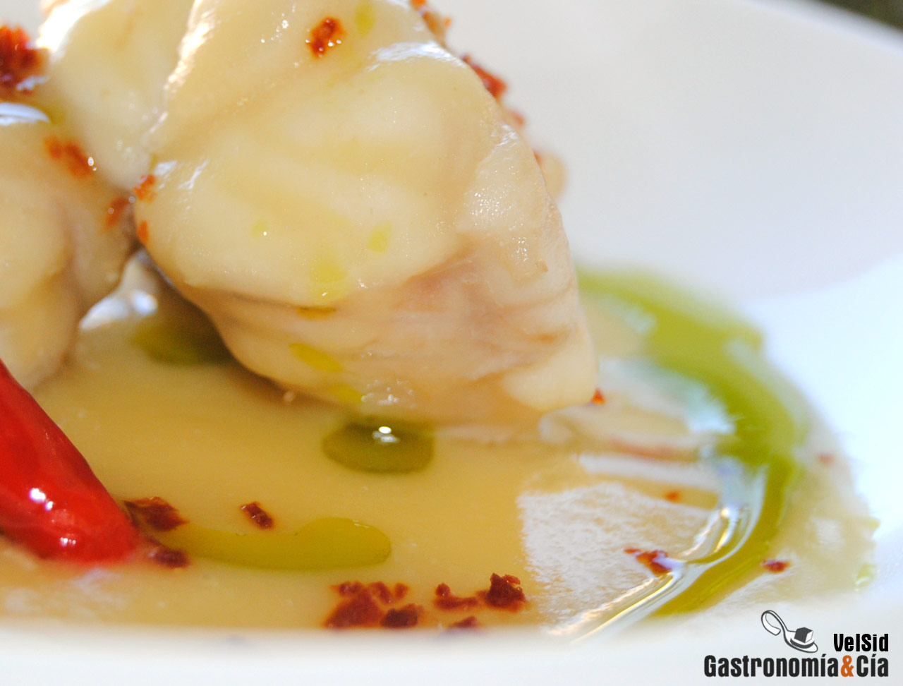 Rape con suquet blanco de patatas