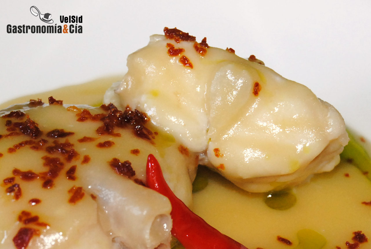 Rape con suquet blanco de patatas