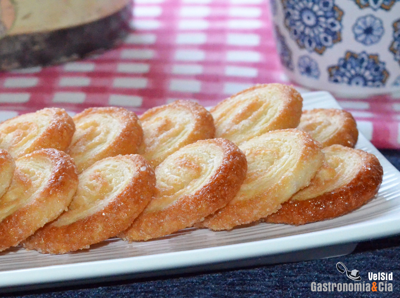 cómo hacer palmeritas de hojaldre crujientes