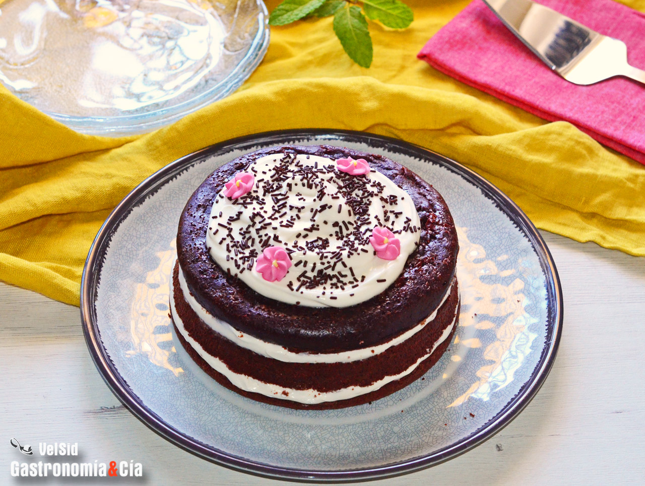 Tarta Red Velvet saludable