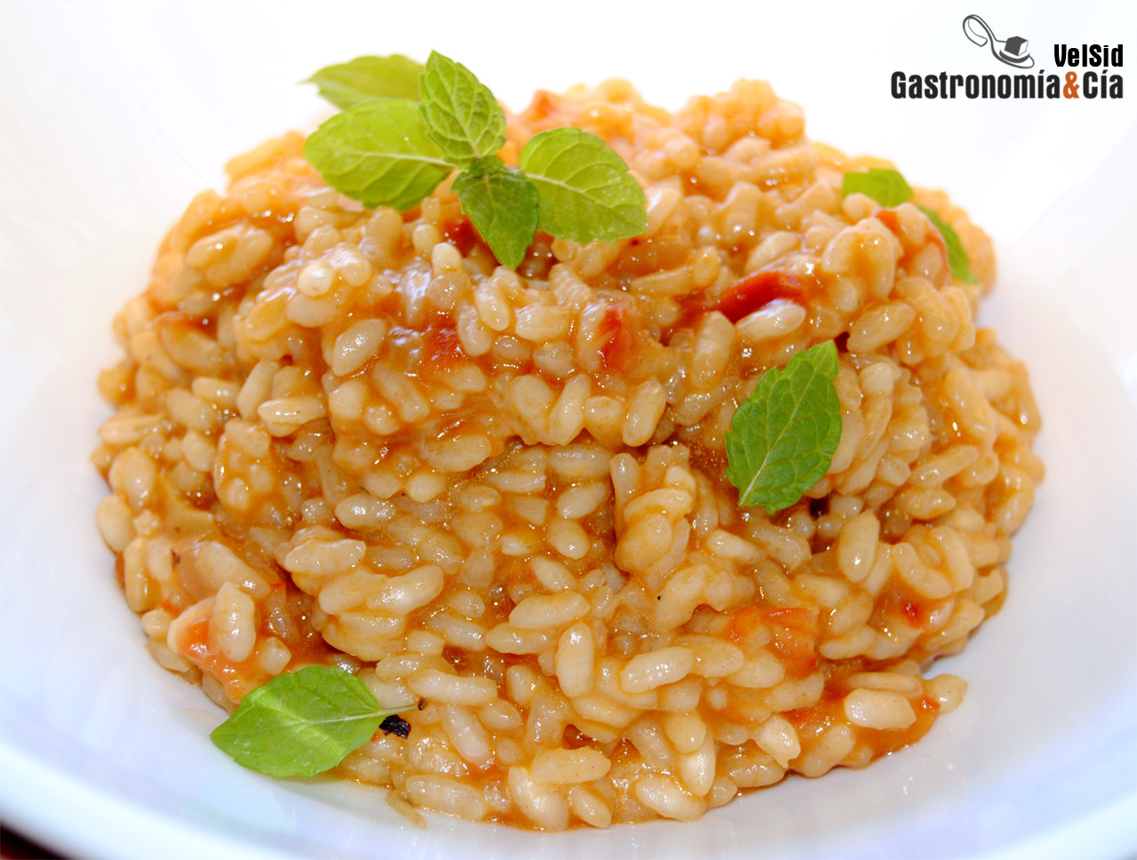 Risotto de cordero, tamarindo y hierbabuena fresca