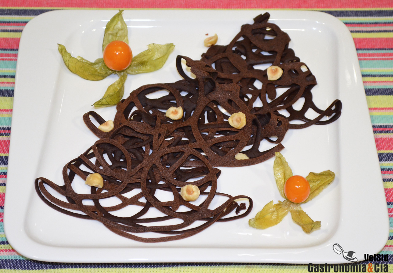 Roti jala de chocolate y avellana