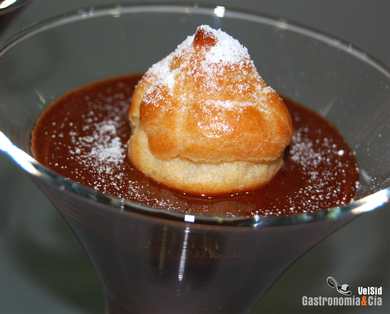 Sabayón de chocolate