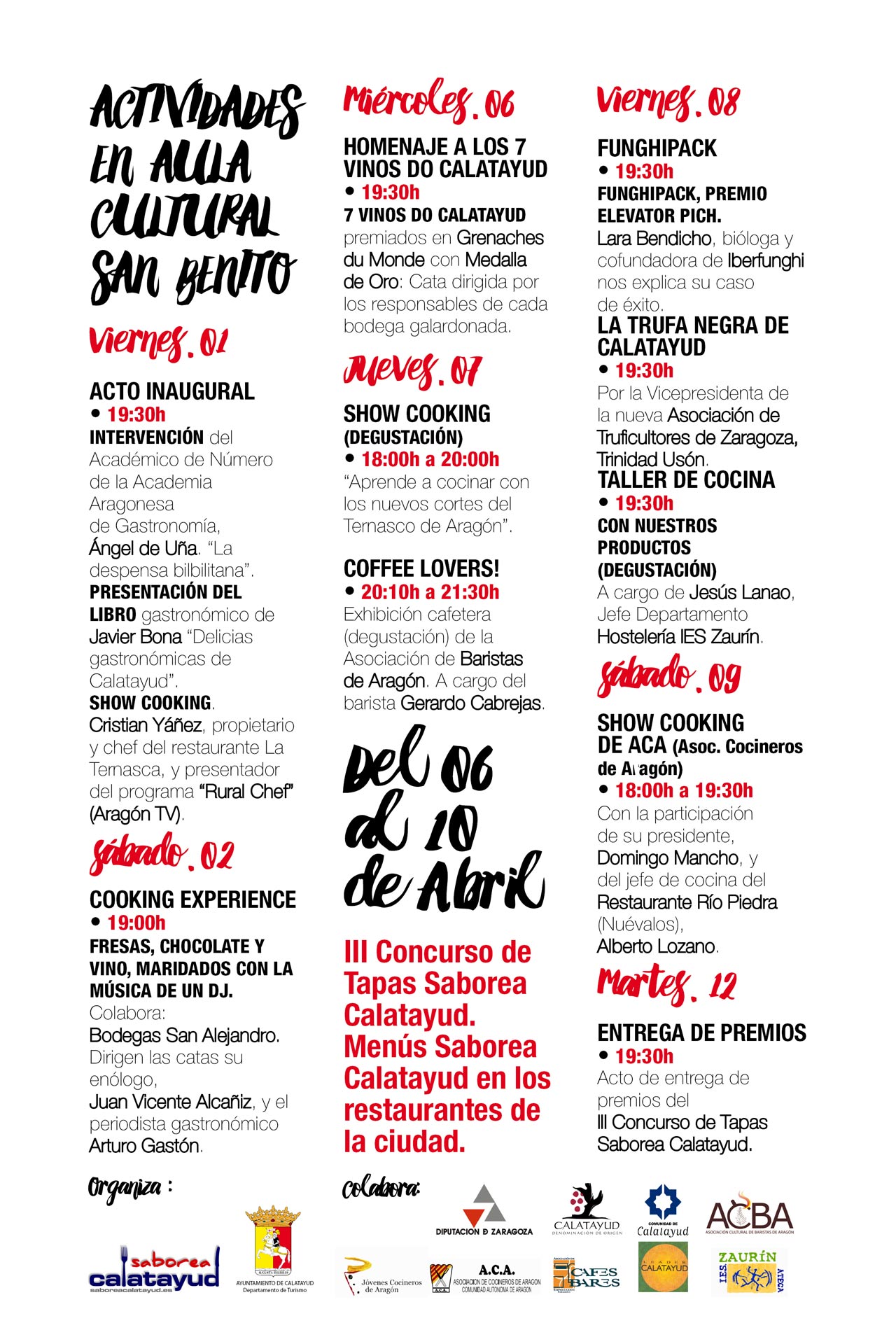 Jornadas Gastronómicas Saborea Calatayud 2016