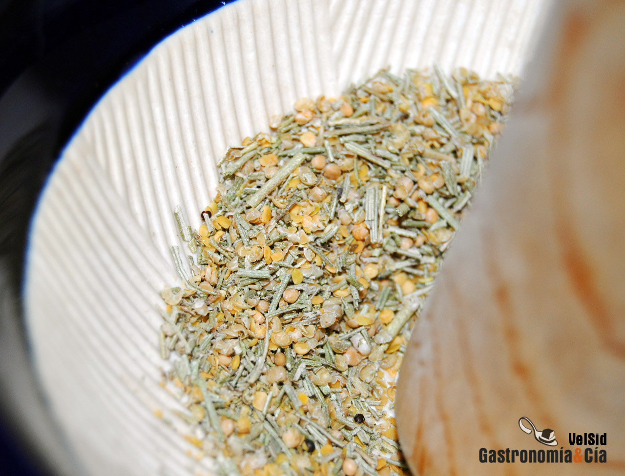 Sal de romero, mostaza y naranja