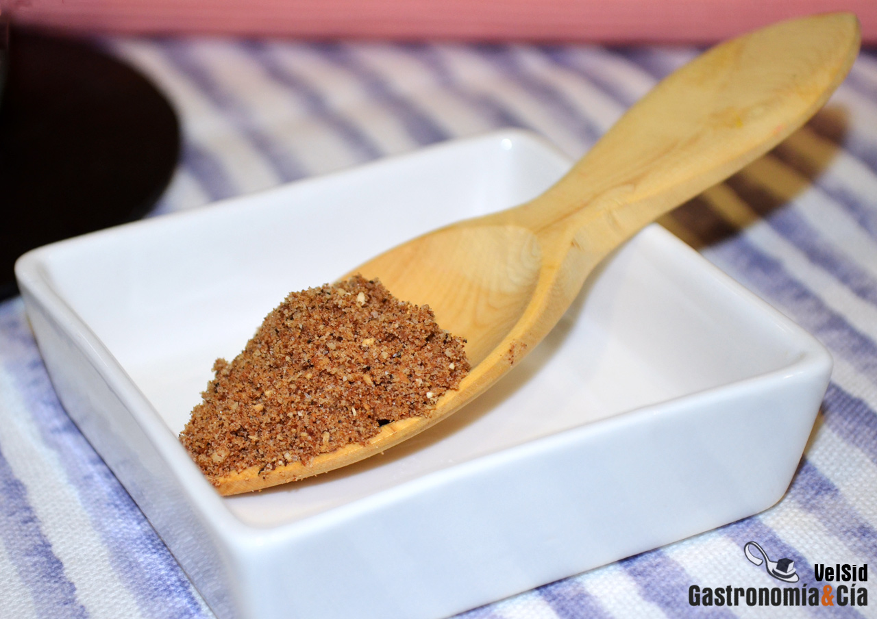 Sal de setas y avellanas