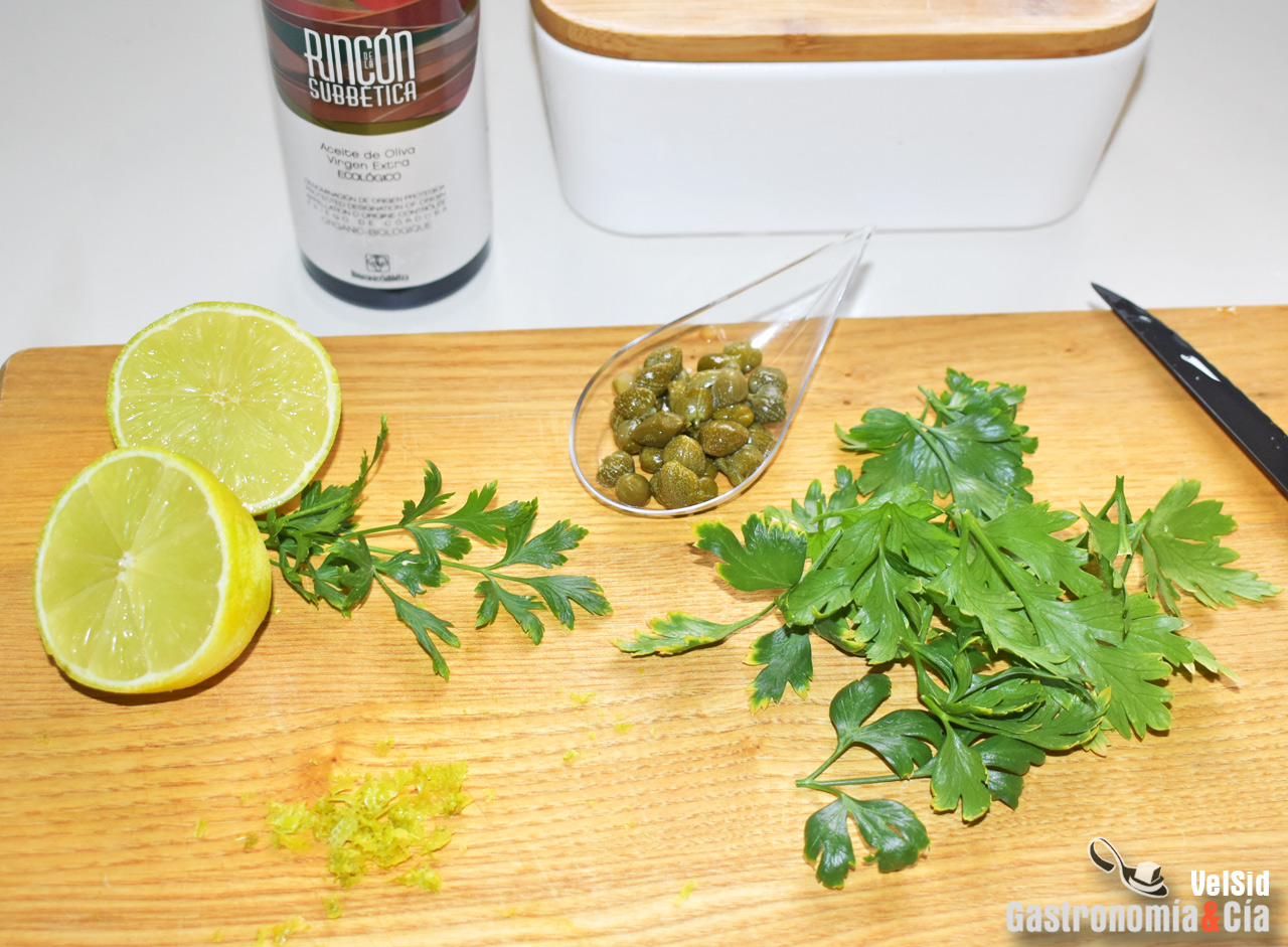 Salsa de mantequilla y limón