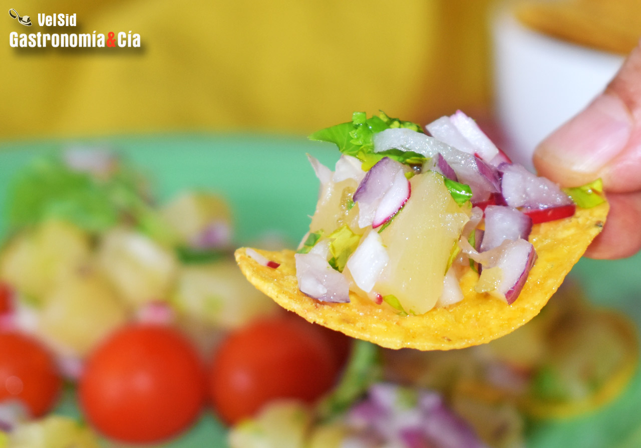 Salsa de piña y jalapeño